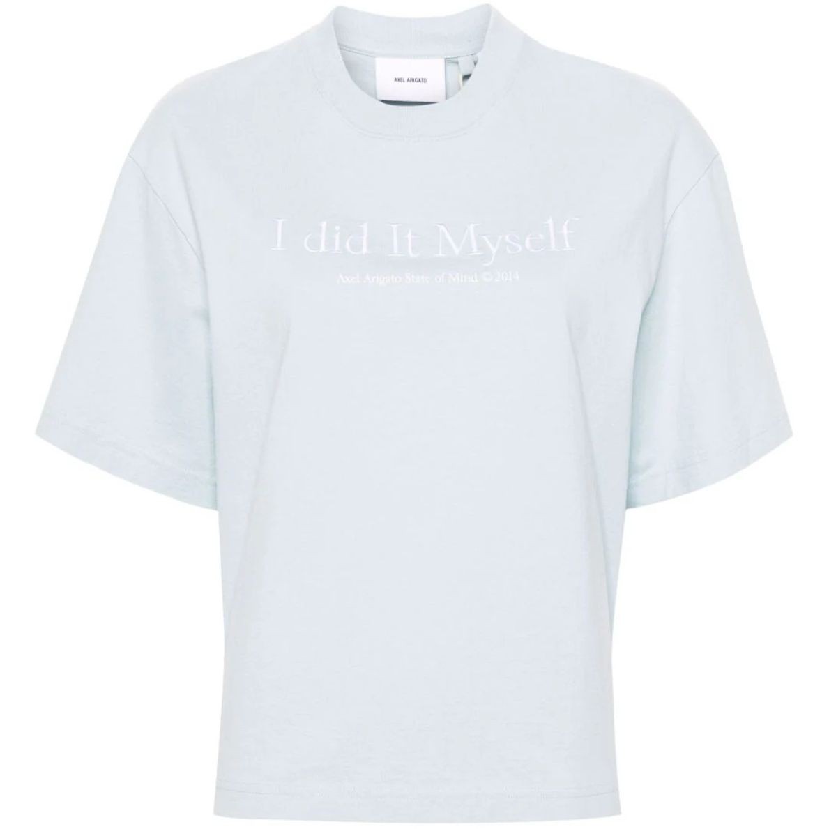 AXEL ARIGATO Marškinėliai trump. rankovėmis moterims, Mėlyna, I did it myself t shirt 1