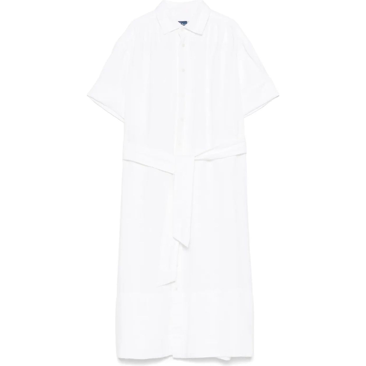 POLO RALPH LAUREN Midi suknelė moterims, Balta, Short sleeve-day dress