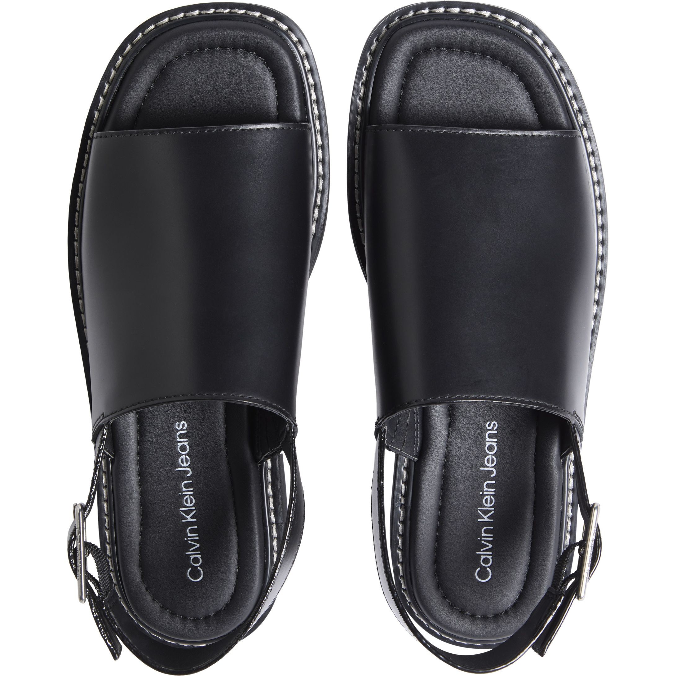 CALVIN KLEIN JEANS Basutės moterims, Juoda, Molded sandal 3