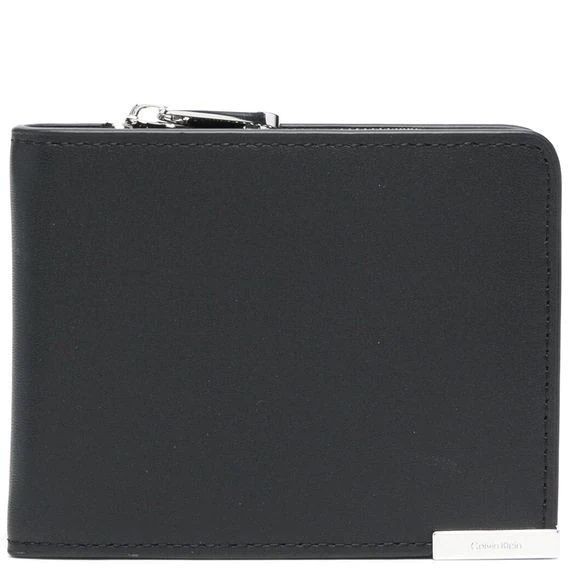 CALVIN KLEIN Piniginė vyrams, Juoda, MODERN PLAQUE BIFOLD HALF Z/A 1