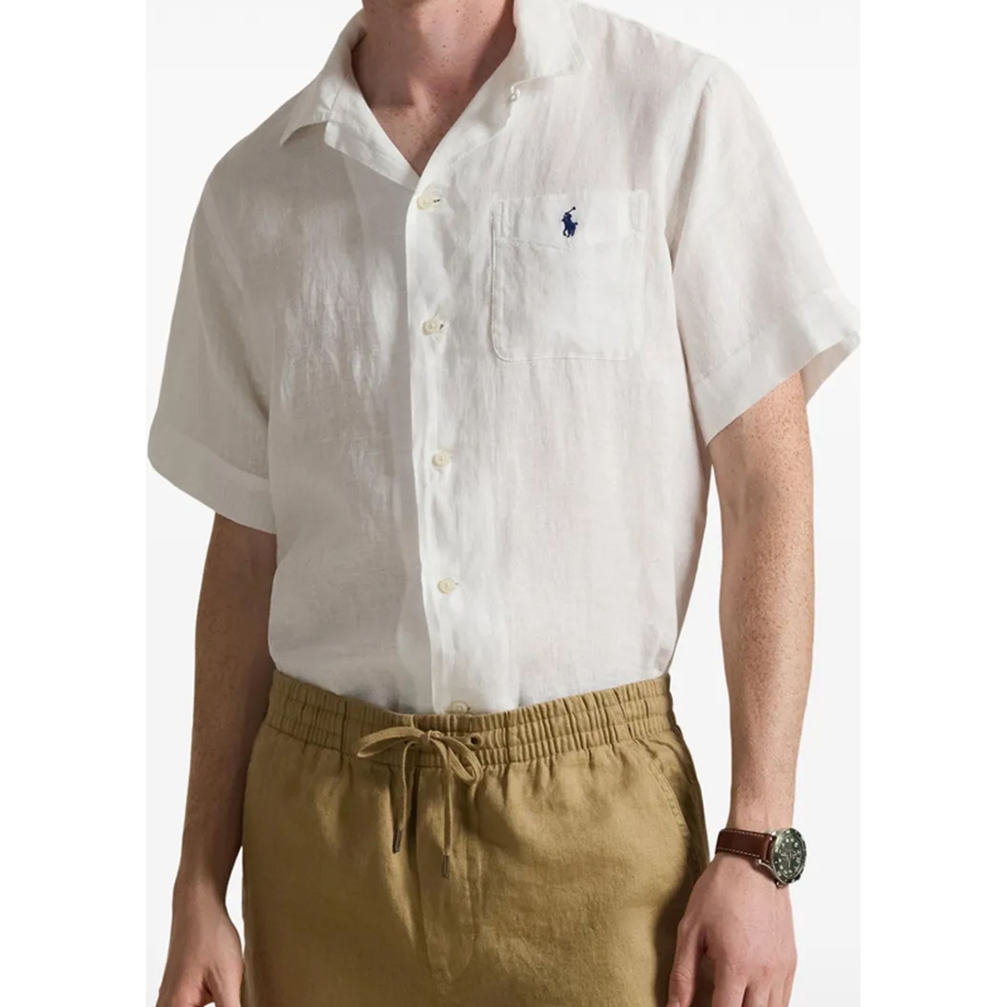 POLO RALPH LAUREN Marškiniai trump. rankovėmis vyrams, Balta, Short sleeve-sport shirt 2