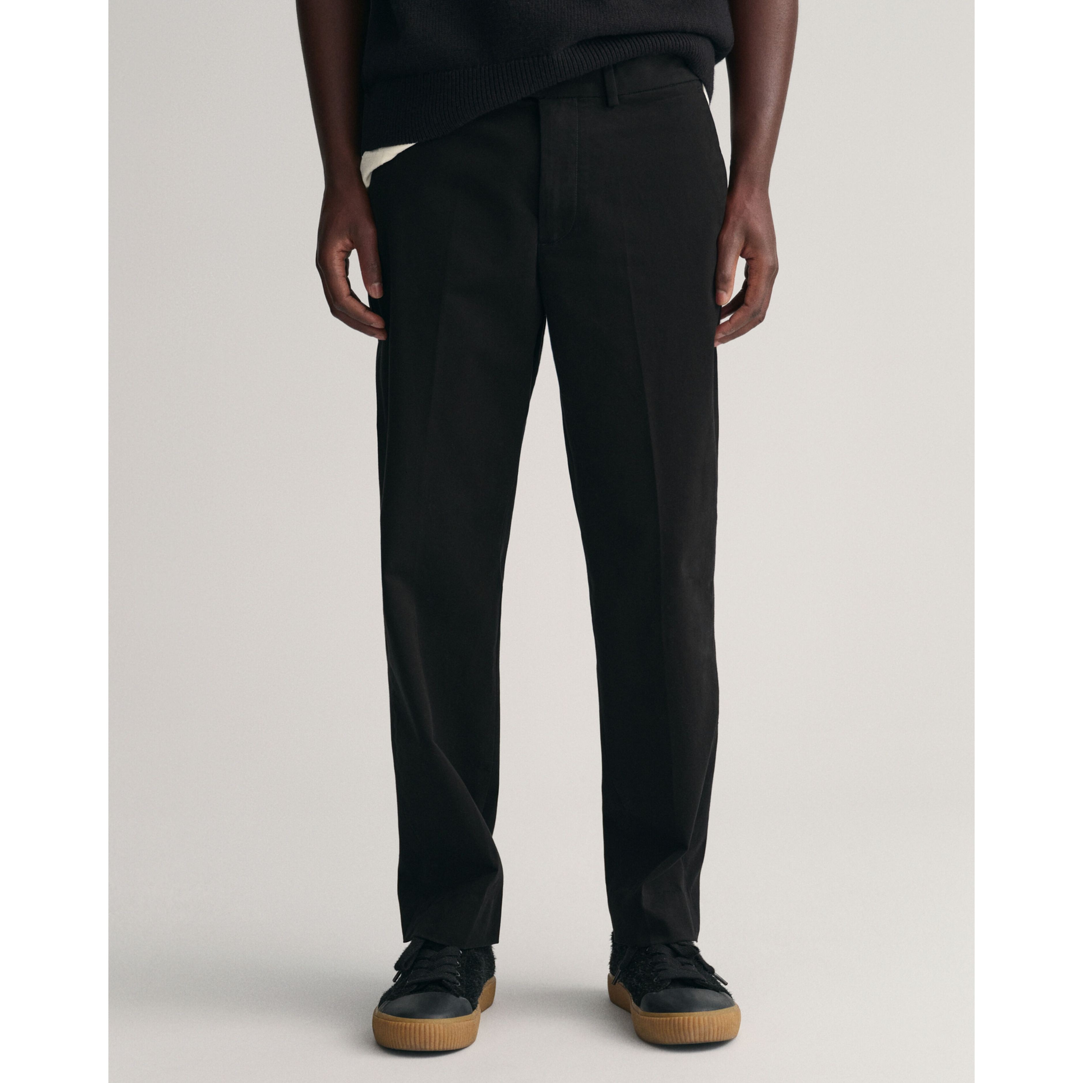 GANT Kelnės vyrams, Juoda, PEACHED COTTON SLACK 2