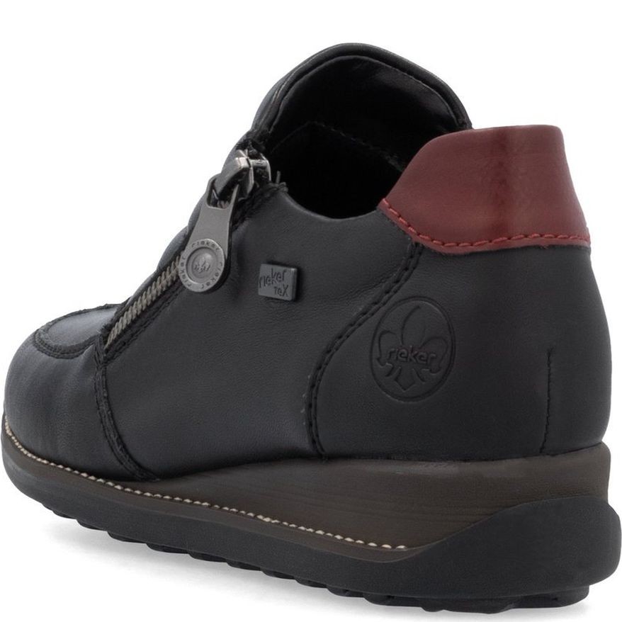 RIEKER Bateliai moterims, Juoda 4