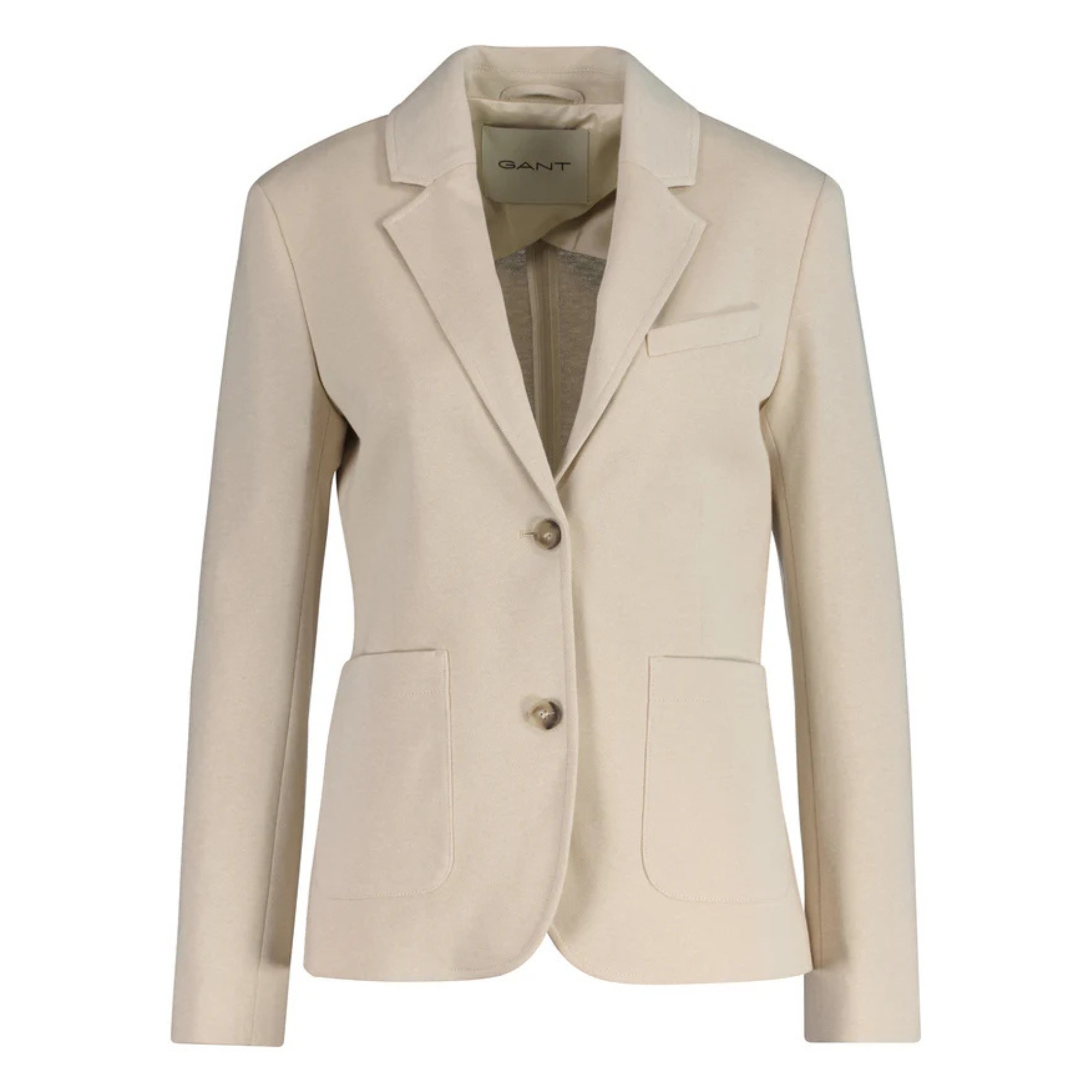 GANT Švarkas moterims, Ruda, Slim pique blazer 1