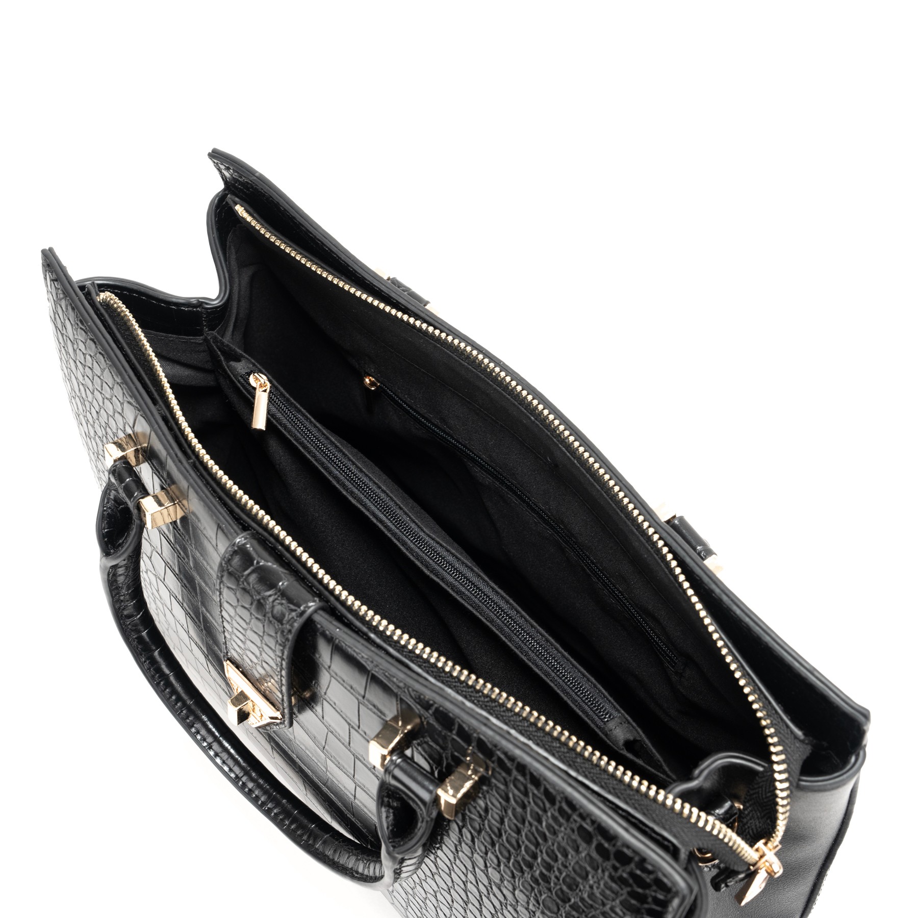 JULICE Pirkinių krepšys moterims, Juoda, Tote bag 3