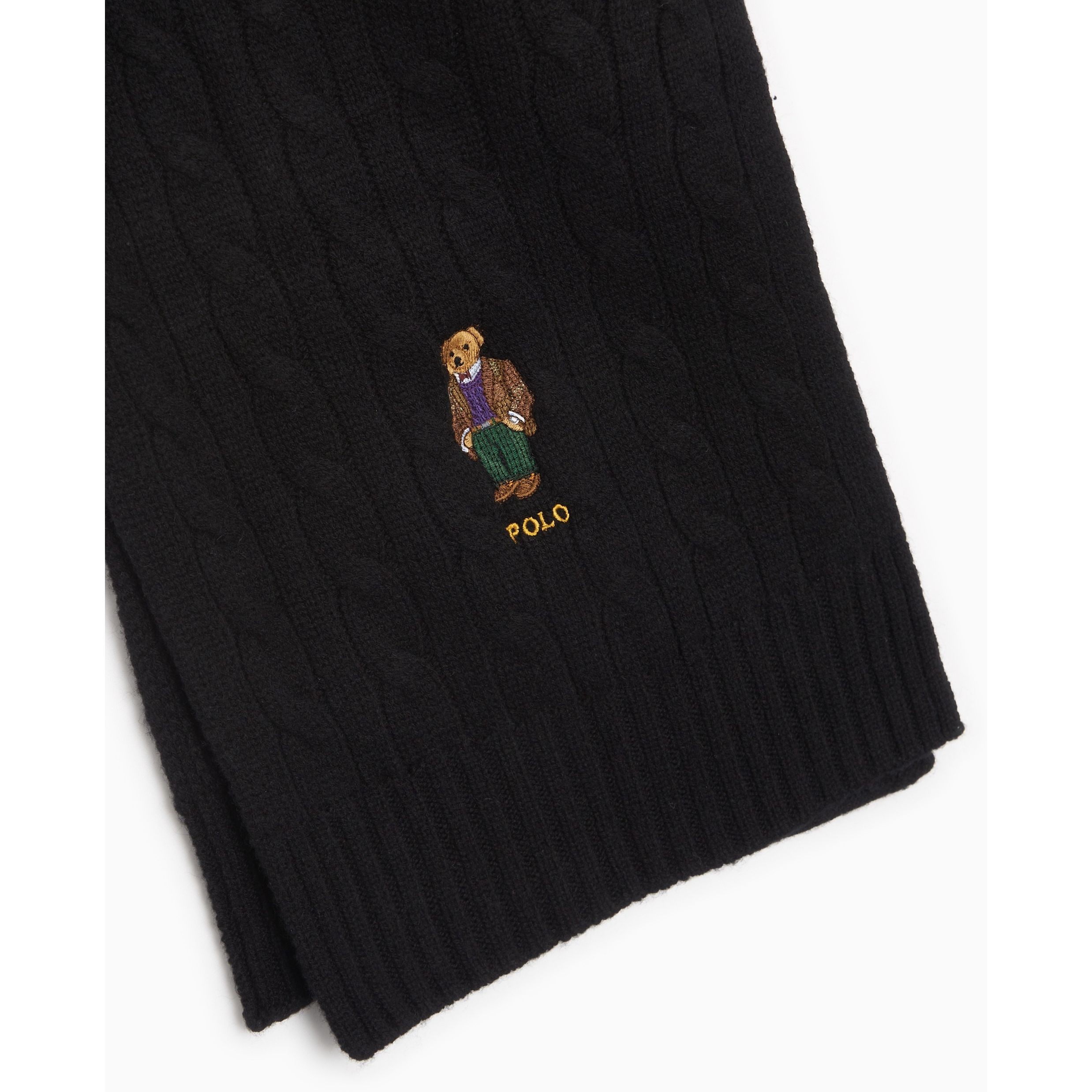 POLO RALPH LAUREN Šalikas vyrams, Juoda, Cable bear set 4