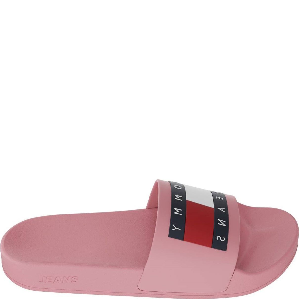 TOMMY JEANS Guminės šlepetės moterims, Rožinė, Flag pool slides 2