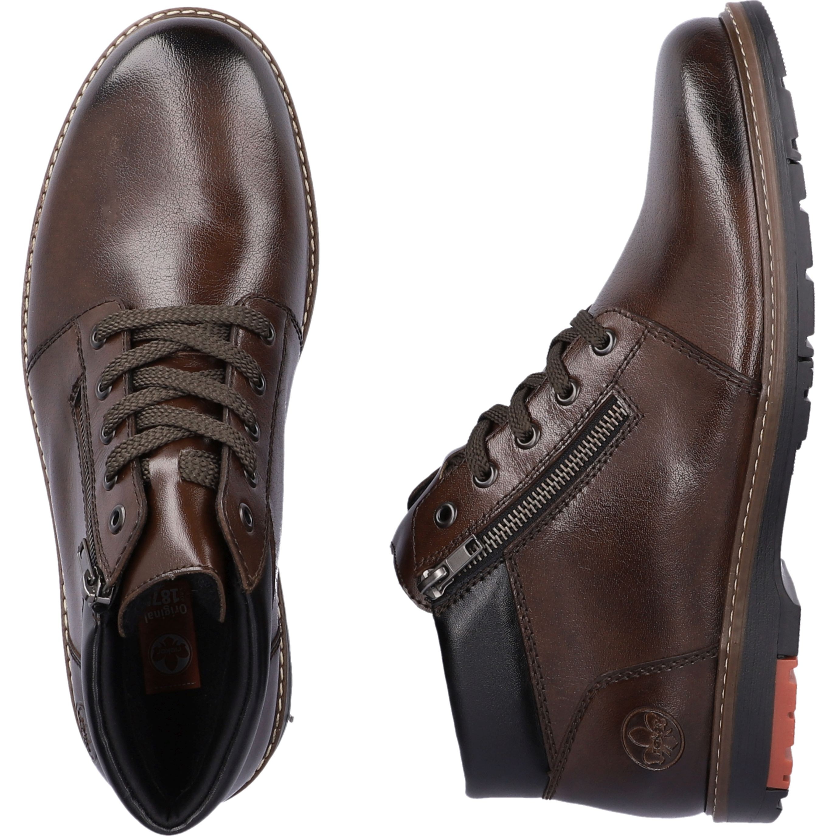 RIEKER Aulinukai vyrams, Ruda, BOOTIES 11