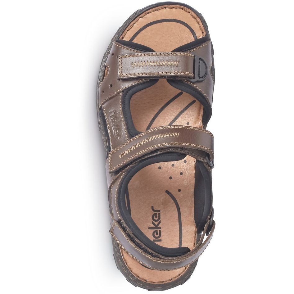 RIEKER Basutės vyrams, Ruda, SANDALS 4