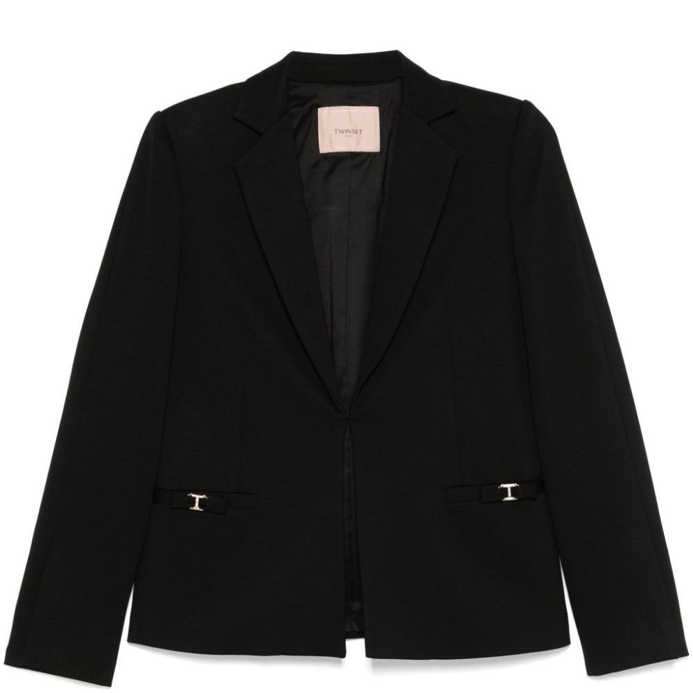 TWINSET Švarkas moterims, Juoda, Milano blazer