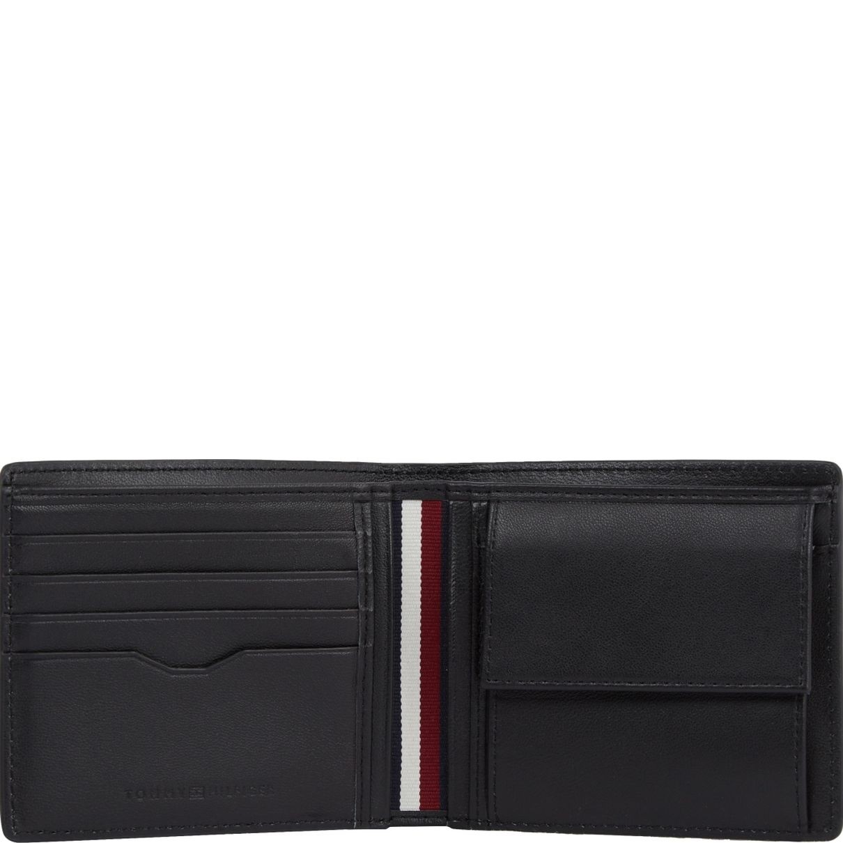 TOMMY HILFIGER Piniginė vyrams, Juoda, Central cc/coin wallets 4