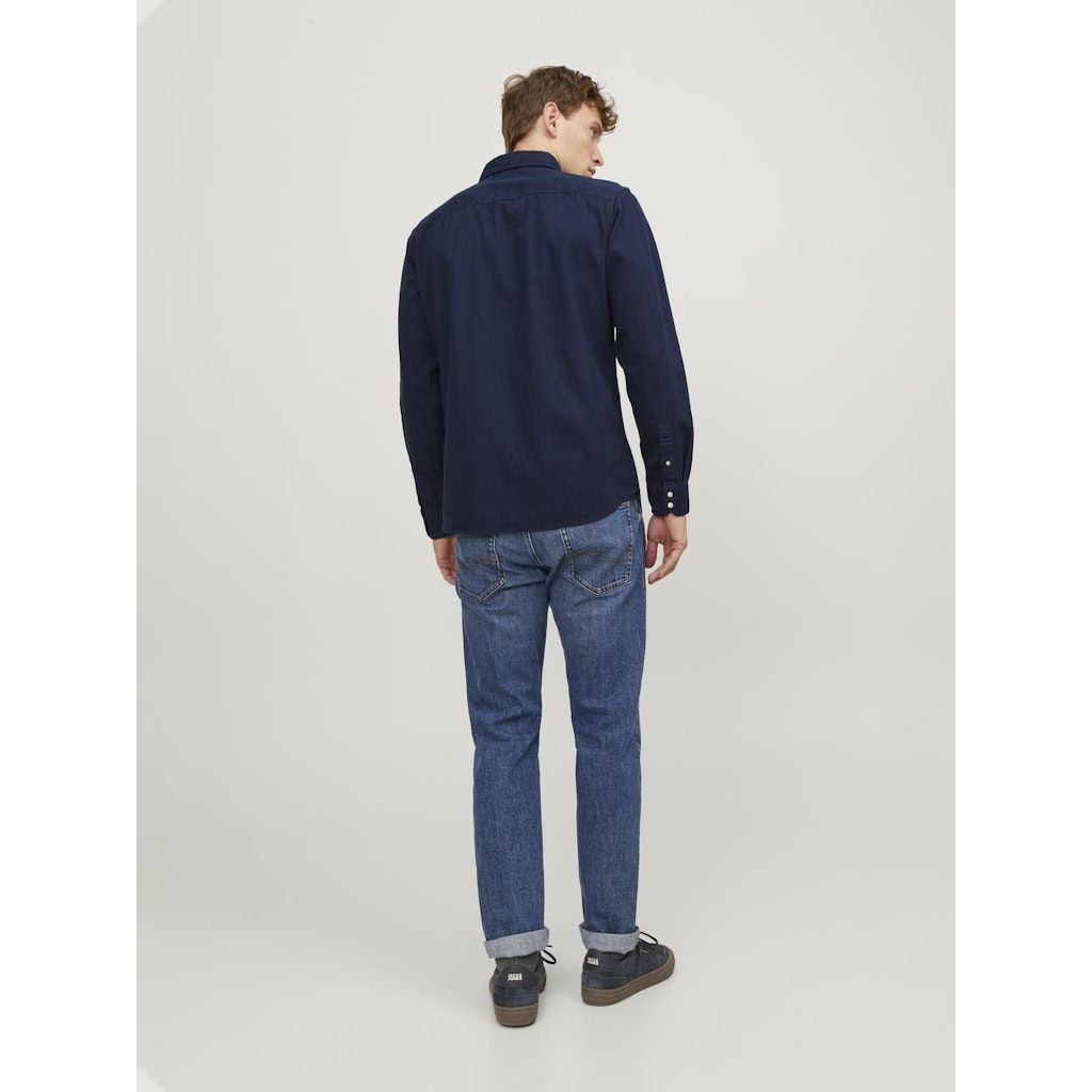 JACK & JONES Marškiniai ilgomis rankovėmis vyrams, Mėlyna, Esheridan shirt 6