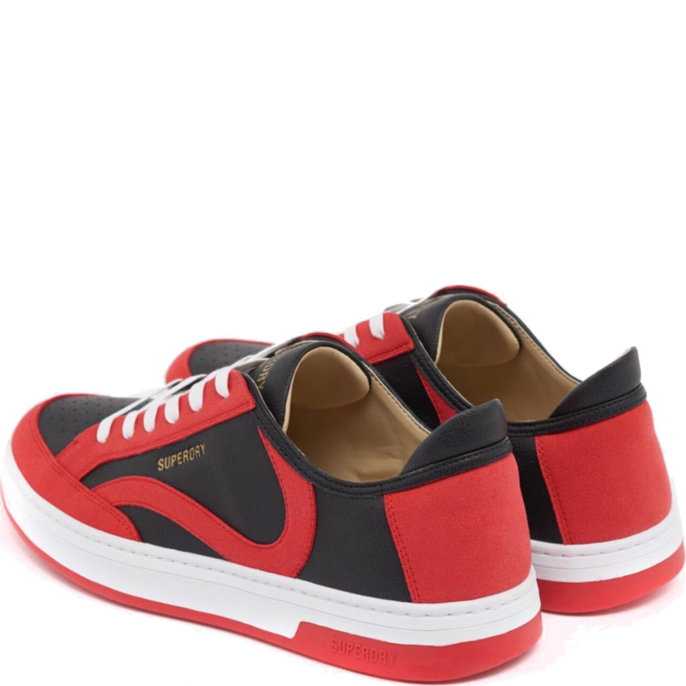 SUPERDRY Bateliai - vyrams, Juoda, VEGAN BASKET OV LOW TRAINER 3