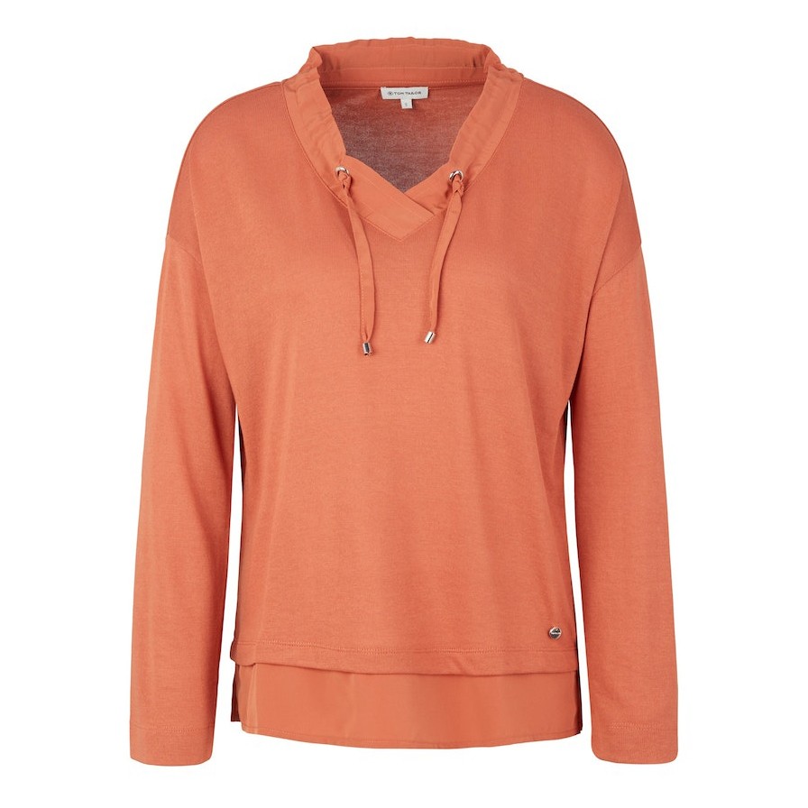 TOM TAILOR Megztinis moterims, Oranžinė, Megztinis 1