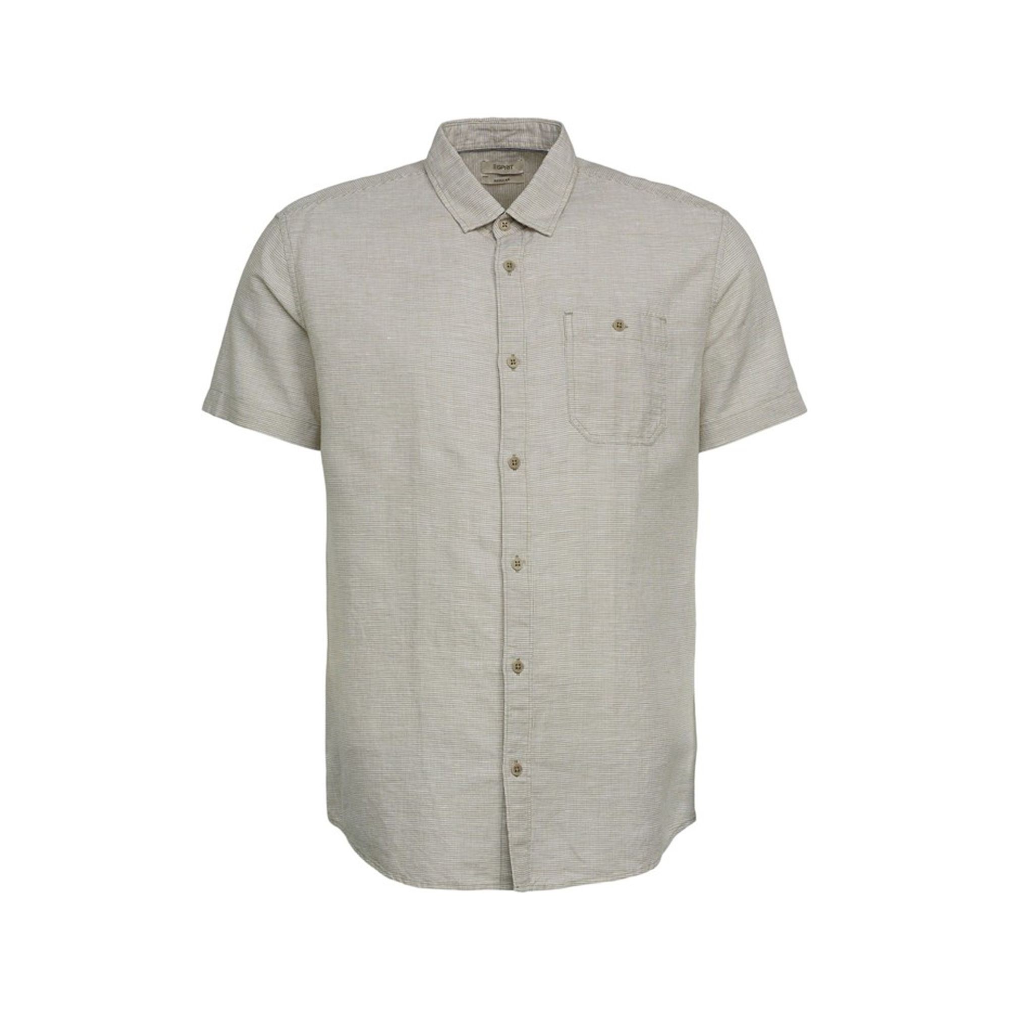 ESPRIT Trumpomis rankovėmis marškiniai vyrams, Linen Hndstooth 1