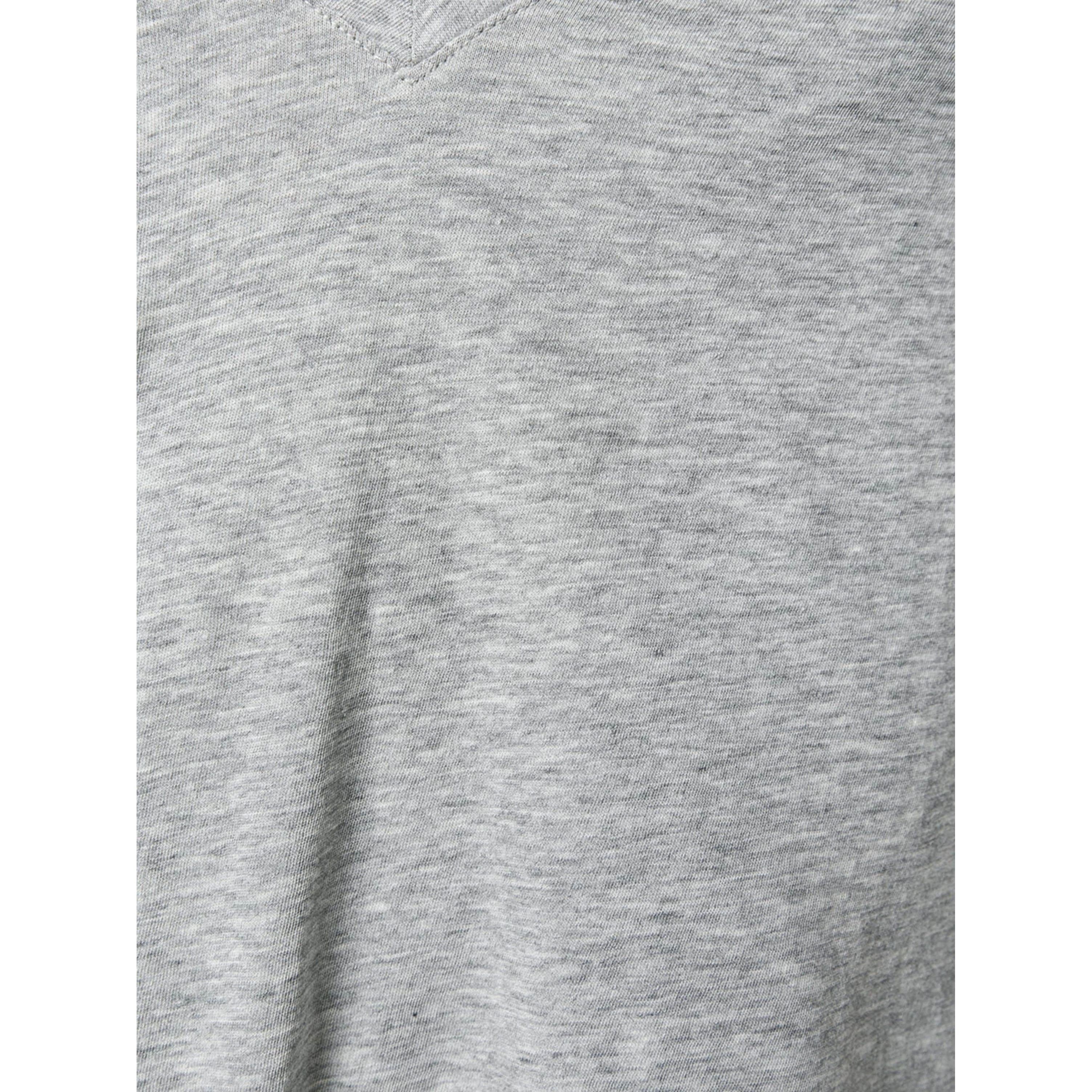 VINCE Marškinėliai trump. rankovėmis moterims, Pilka, Essential v-neck t-shirt 2