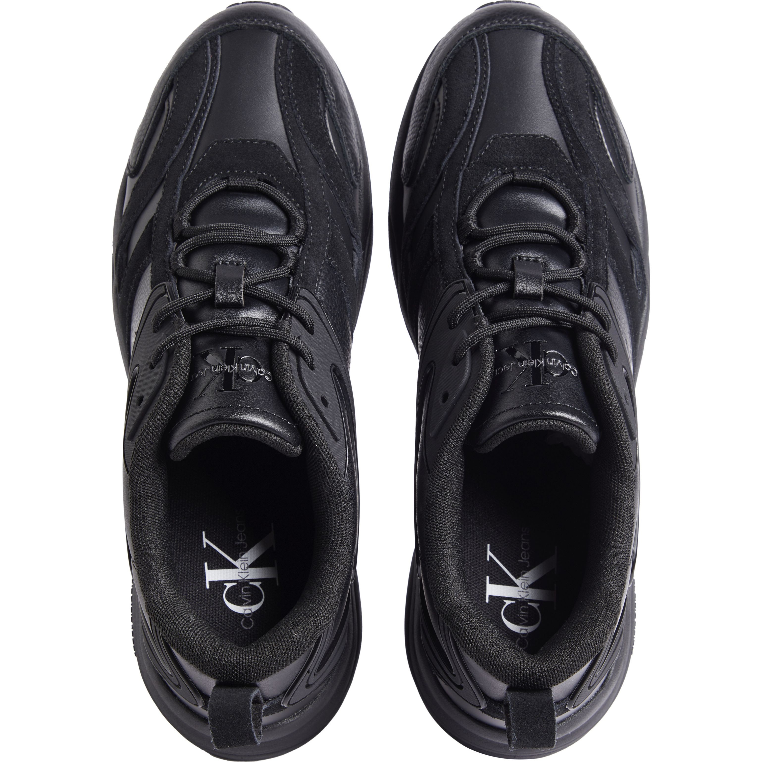 CALVIN KLEIN JEANS Laisvalaikio bateliai vyrams, Juoda, Retro tennis low lace leisure 4