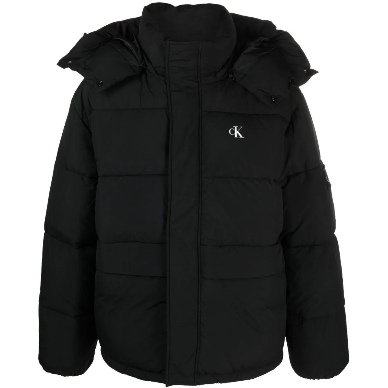 CALVIN KLEIN JEANS Pūkinė striukė vyrams, Juoda, Ess non down relaxed jacket 1