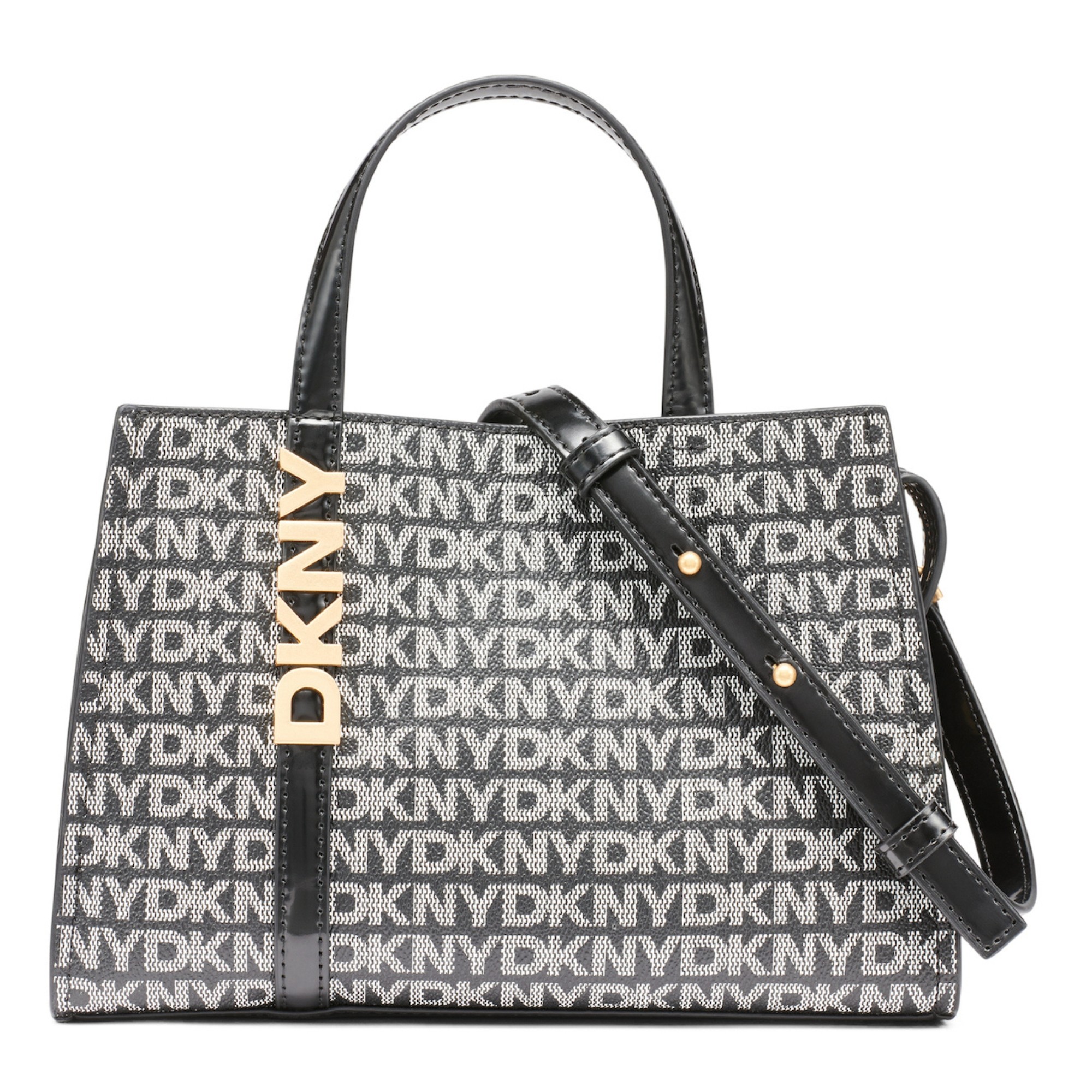 DKNY Pirkinių krepšys moterims, Juoda, Avril sm satchel cro 1