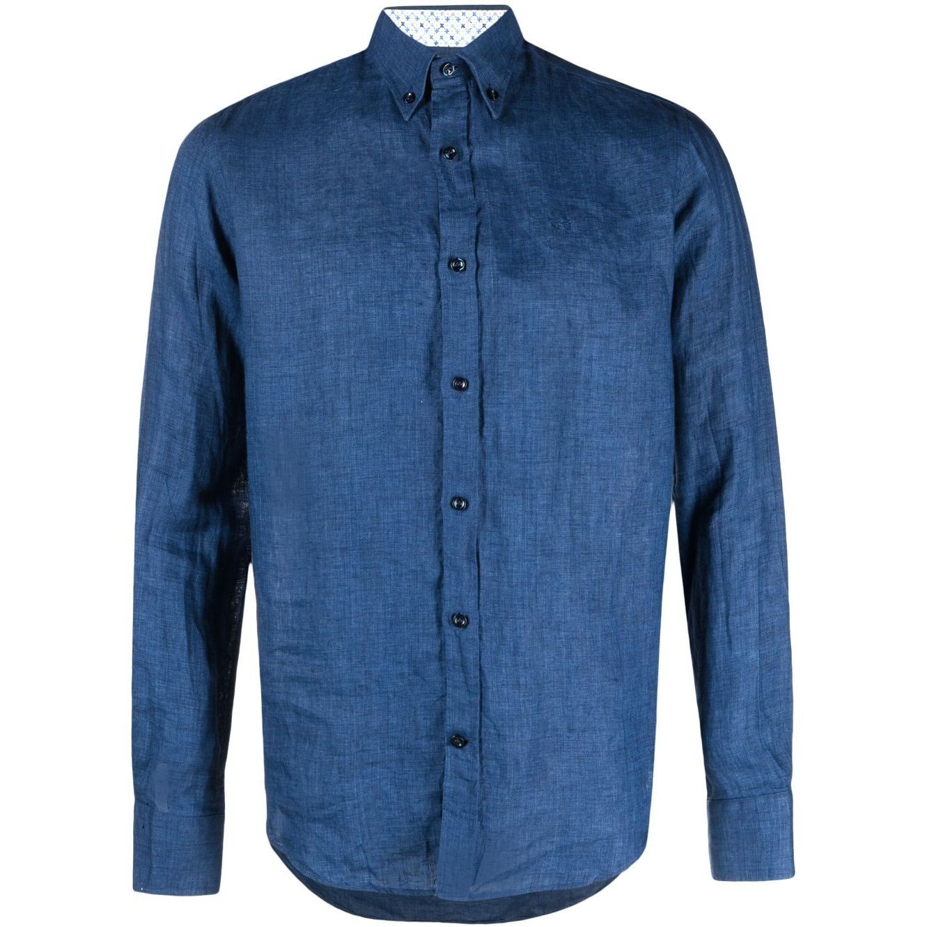 PAUL&SHARK Marškiniai ilgomis rankovėmis vyrams, Mėlyna, Linen shirt