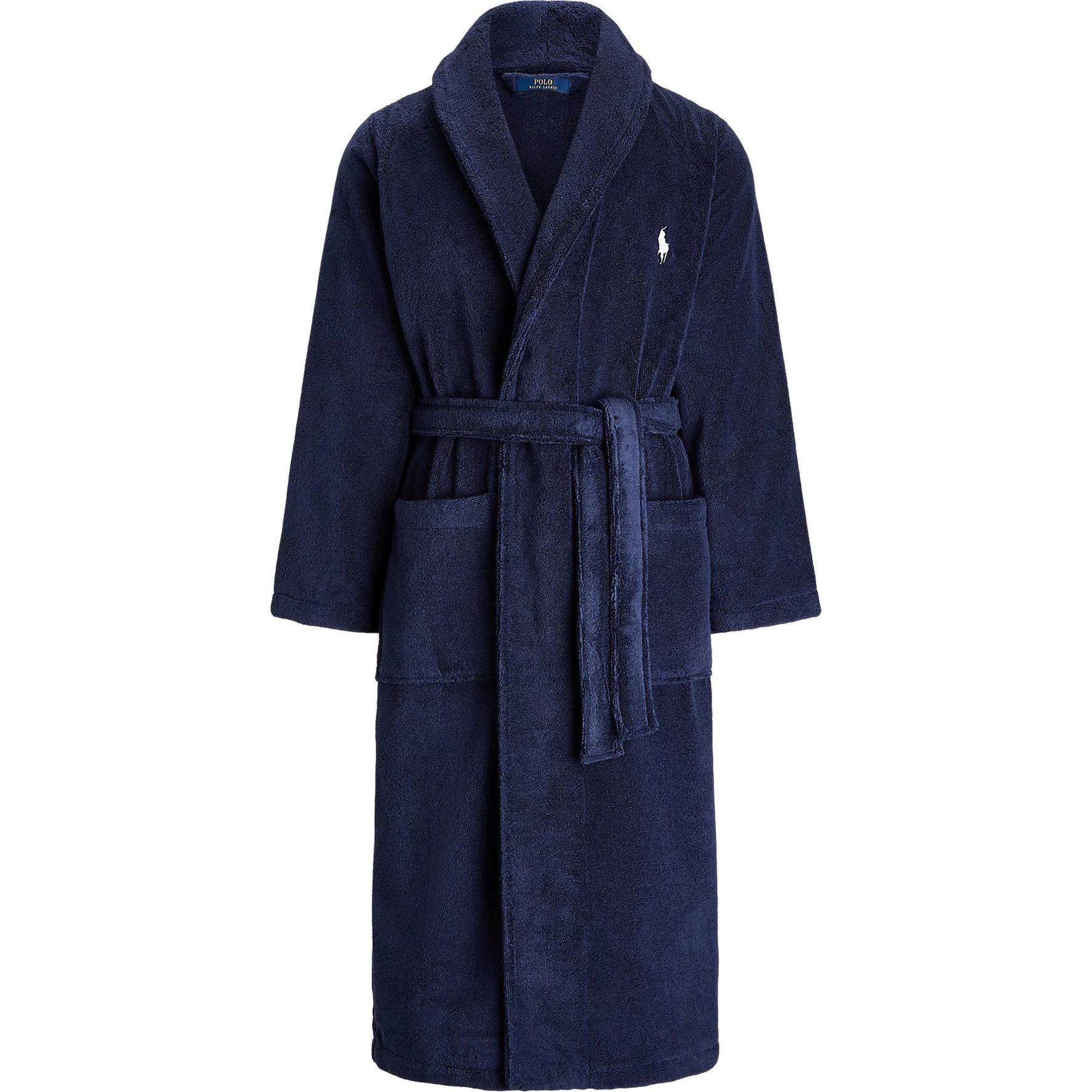 POLO RALPH LAUREN UW Chalatas vyrams, Mėlyna, BCI COTTON/TERRY-SLE