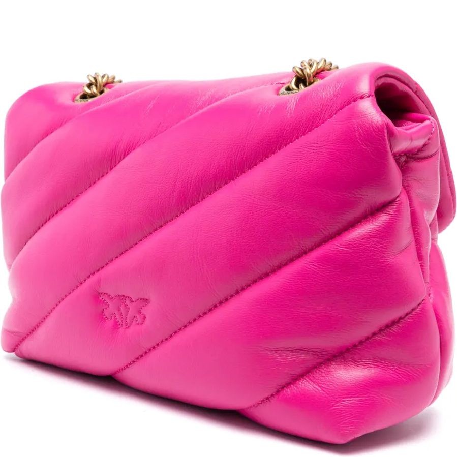 PINKO Rankinė per petį moterims, Rožinė, Love puff mini bag 2