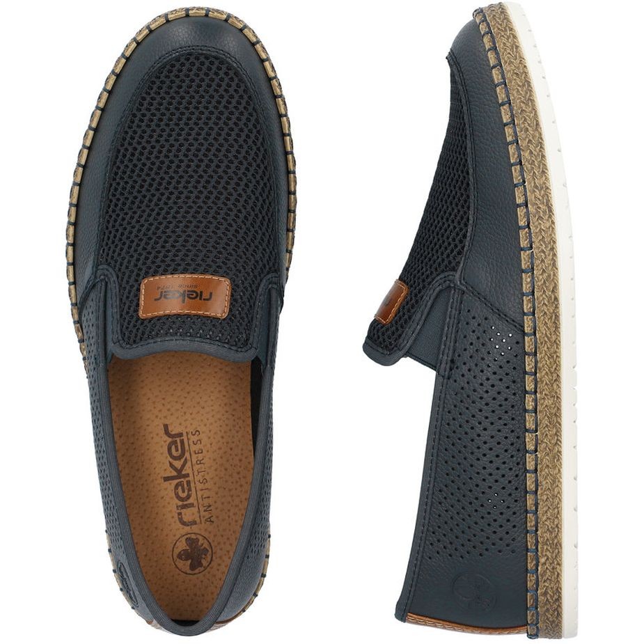 RIEKER Laisvalaikio bateliai vyrams, Mėlyna, LEISURE 11