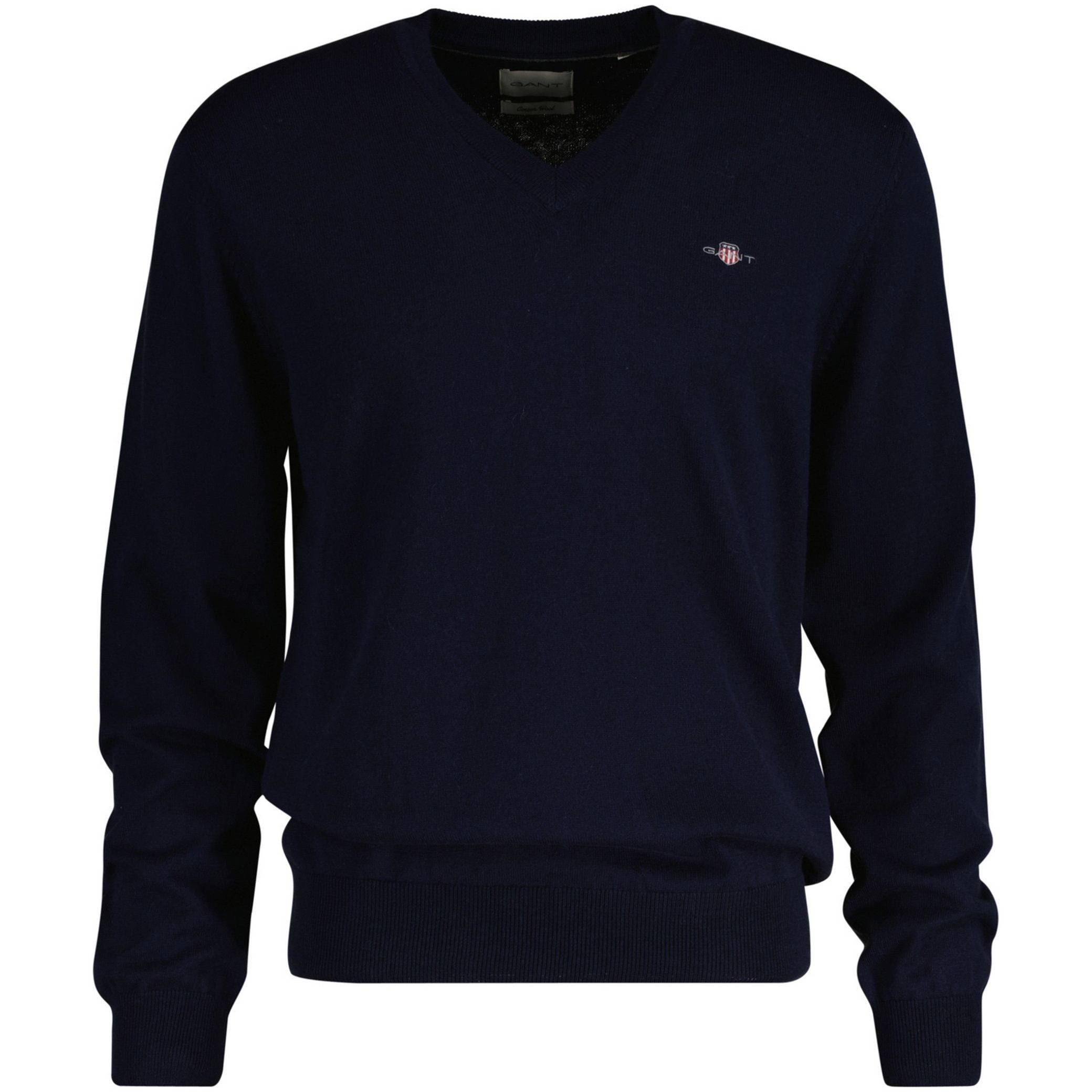 GANT Megztinis vyrams, Mėlyna, Ctn/wo v-neck sweater 1