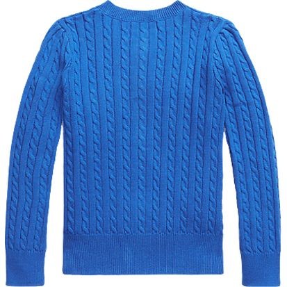 RALPH LAUREN KIDS Kardiganas mergaitėms, Mėlyna, Mini-cable cardigan (2-6x) 2