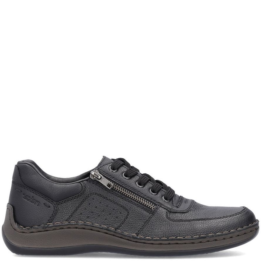 RIEKER Laisvalaikio bateliai vyrams, Juoda, LEISURE 4