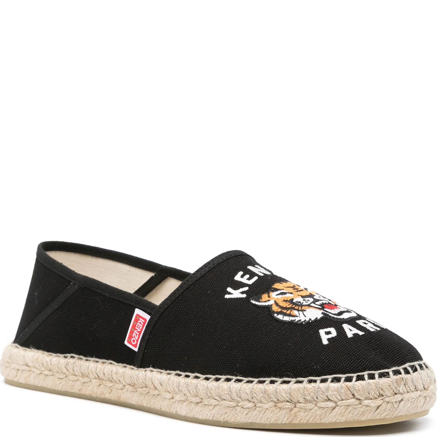 KENZO Espadrilės vyrams, Juoda, Kenzo espadrille slip-on 1