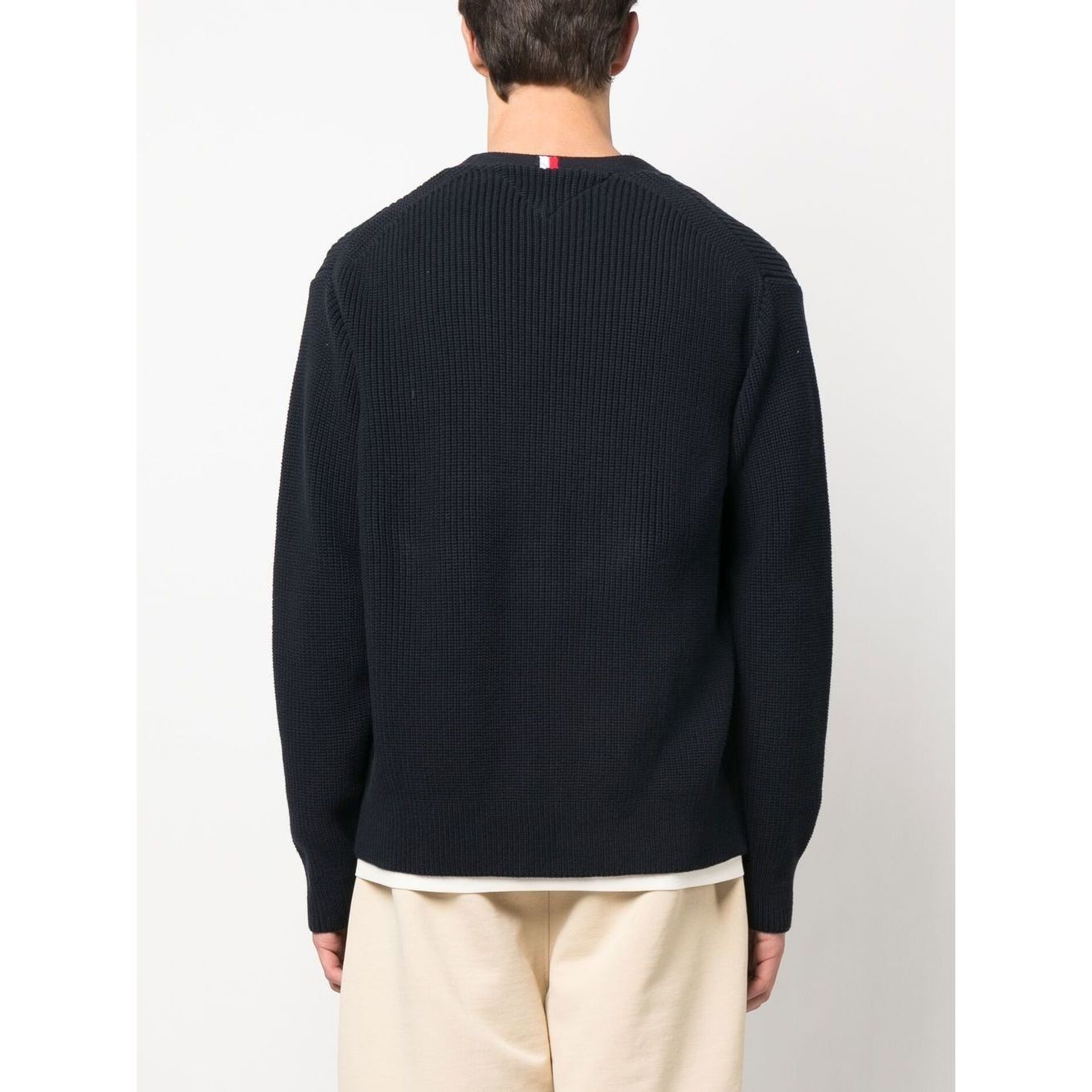 TOMMY HILFIGER Kardiganas vyrams, Mėlyna, Rib structure cardigan 4