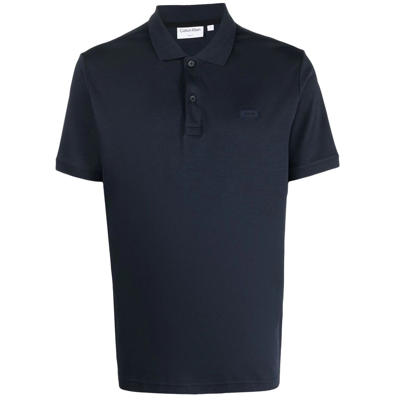 CALVIN KLEIN Polo marškiniai trumpos rank. vyrams, Mėlyna, Smooth cotton  slim polo 1