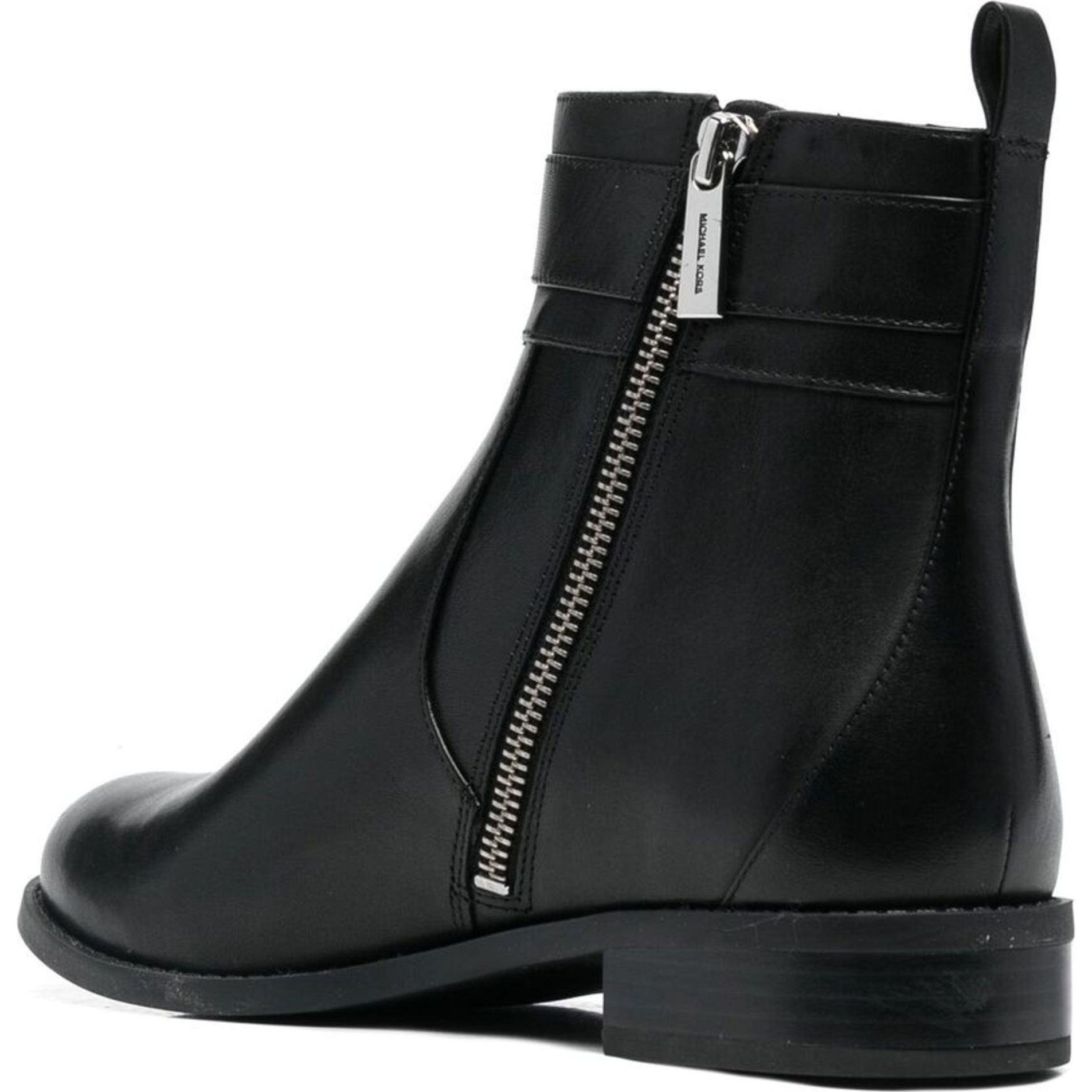 MICHAEL KORS Aulinukai moterims, Juoda, Padma strap flat bootie 3