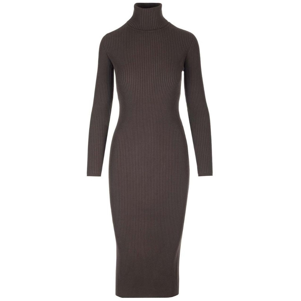 PAROSH Megzta suknelė moterims, Ruda, Reise dress 1