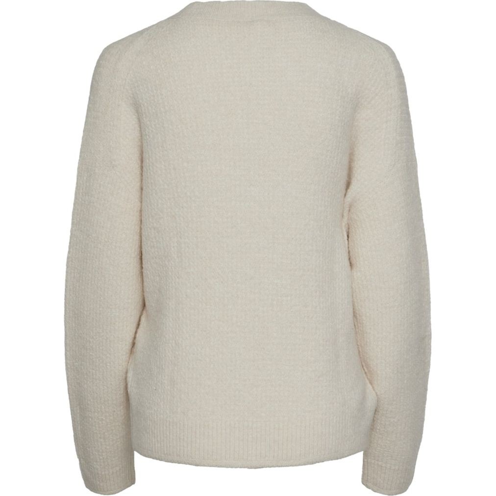 PIECES Megztinis moterims, Balta, Nemesio o-neck knit 2