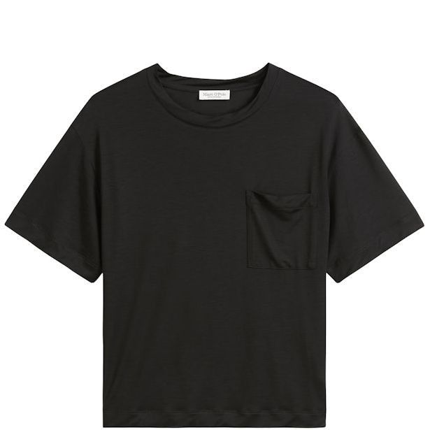 MARC O'POLO Marškinėliai trump. rankovėmis moterims, Juoda, Tshirts sh 503202851049 1