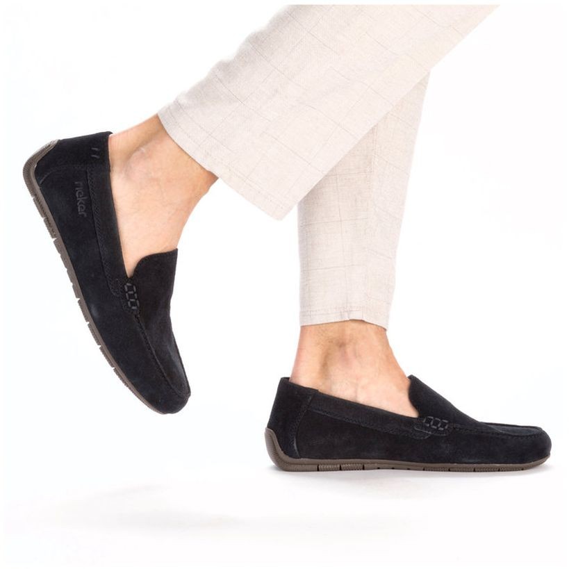 RIEKER Mokasinai vyrams, Mėlyna, MOCASINS 5