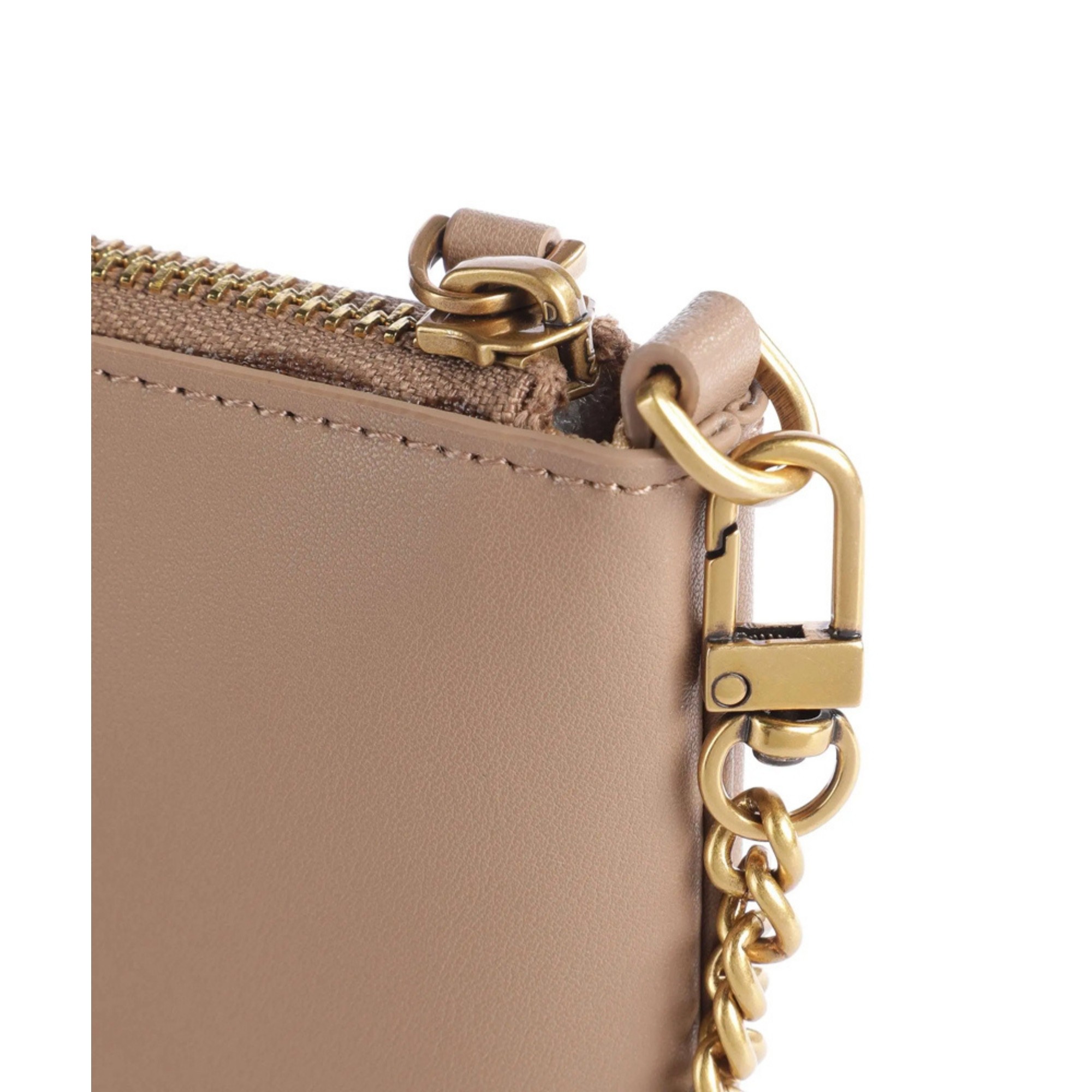 PINKO Delninukė moterims, Smėlio, Flat classic clutch 3