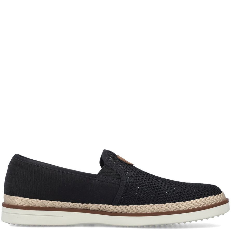 RIEKER Laisvalaikio bateliai vyrams, Juoda, LEISURE 7