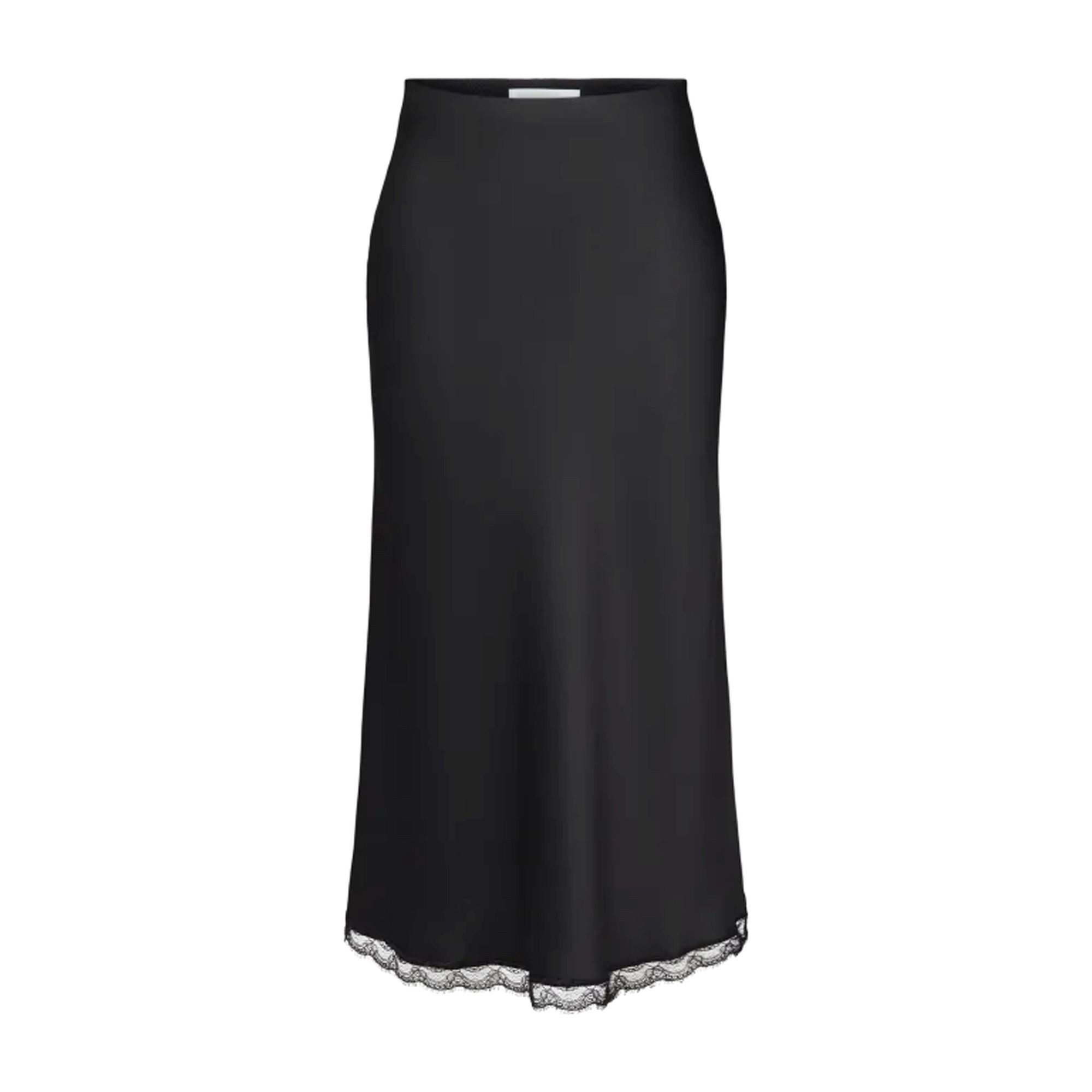 DRYKORN Midi sijonas moterims, Juoda, Mot.sijonas