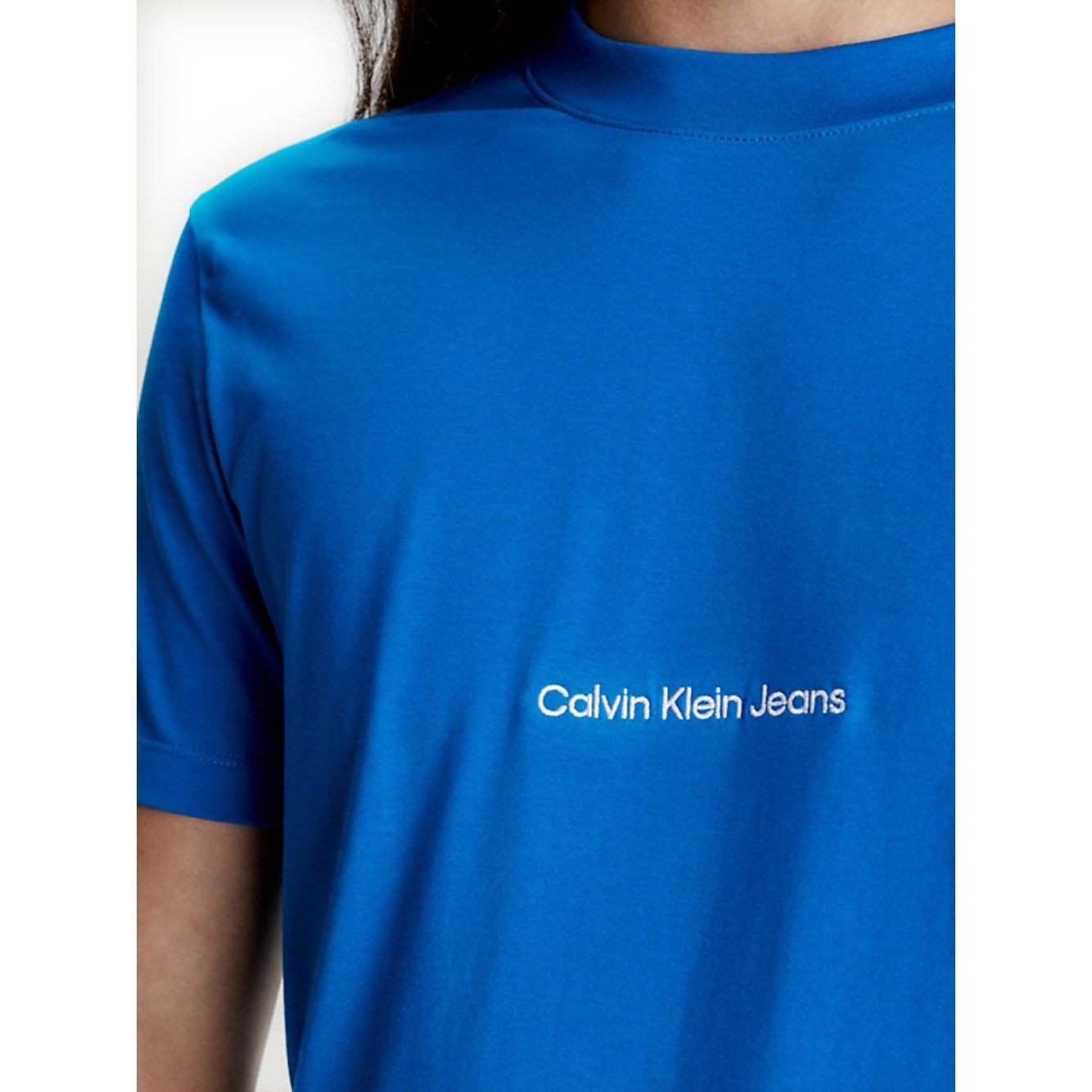 CALVIN KLEIN JEANS Marškinėliai trump. rankovėmis vyrams, Mėlyna, Institutional tee 3