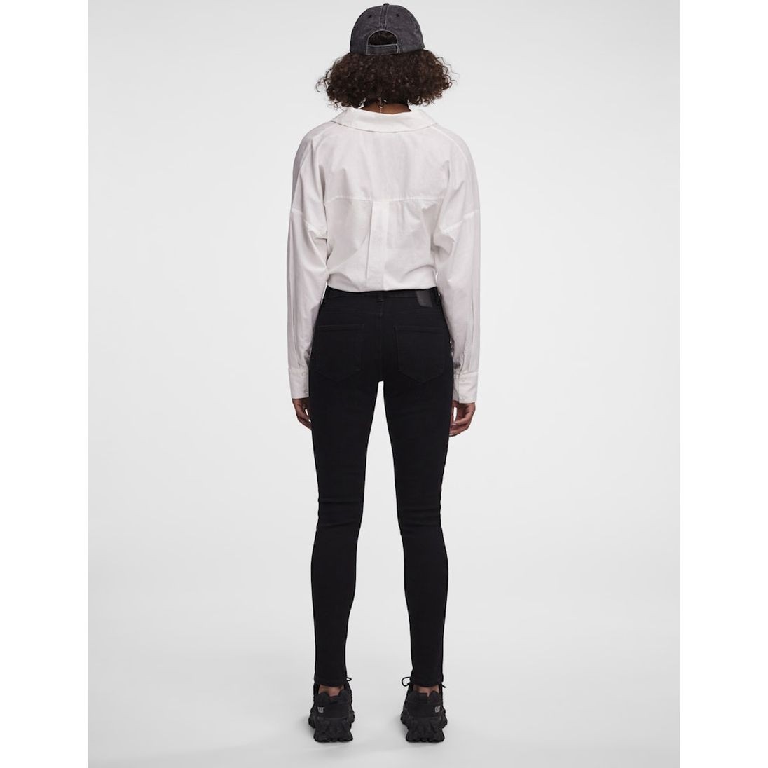 PIECES Slim džinsai moterims, Juoda, Dana skinny jeans 4