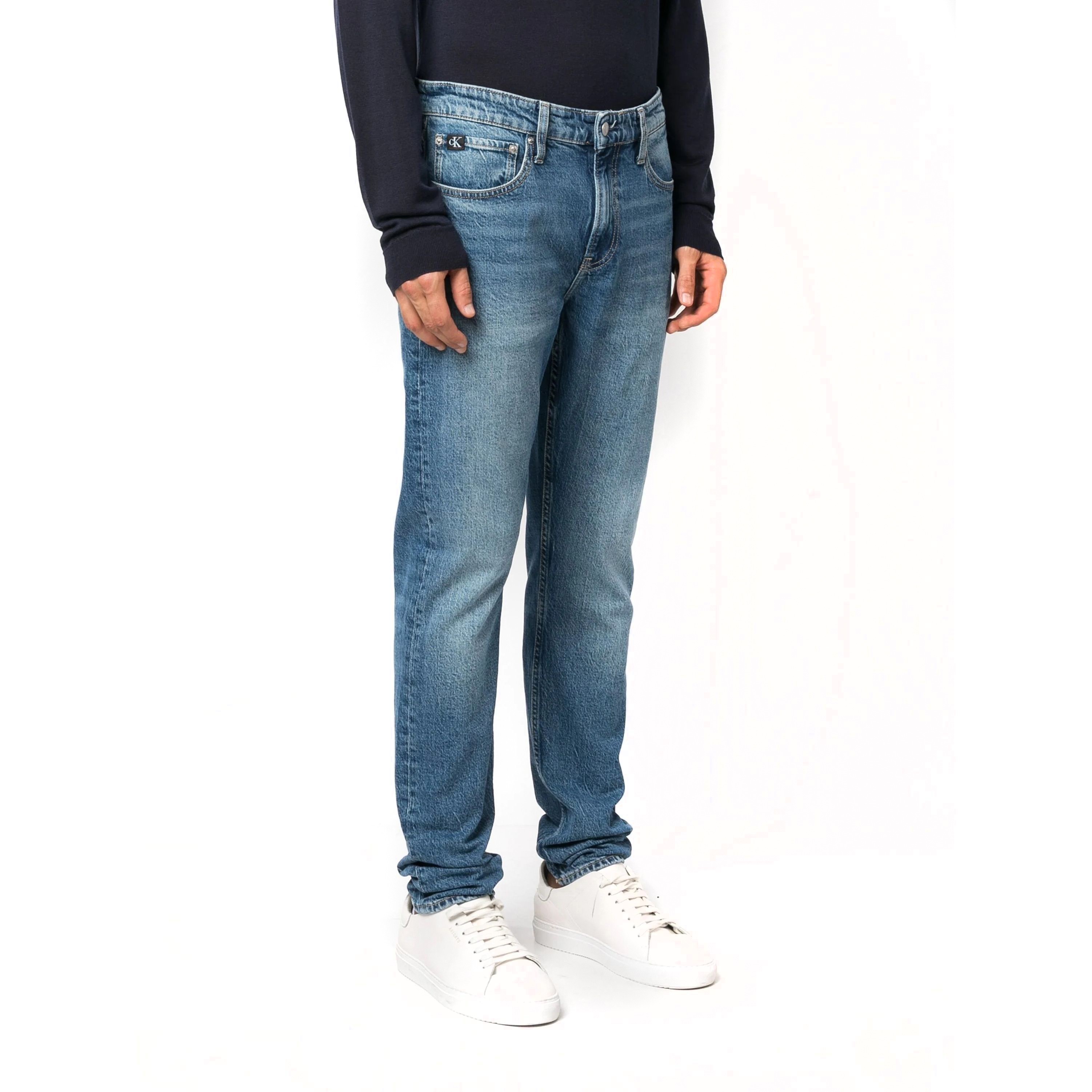 CALVIN KLEIN JEANS Aptempti džinsai vyrams, Mėlyna, Slim taper 2