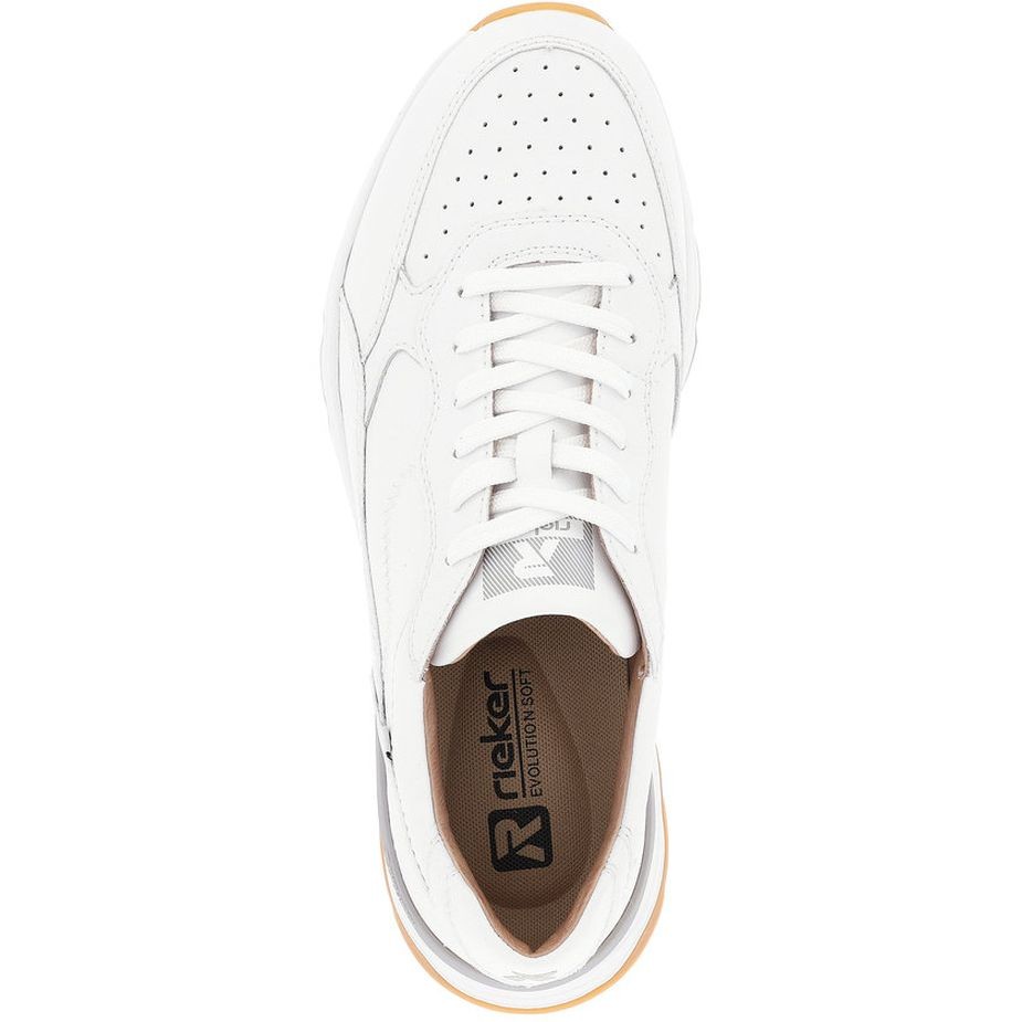 RIEKER Laisvalaikio bateliai vyrams, Balta, LEISURE 6