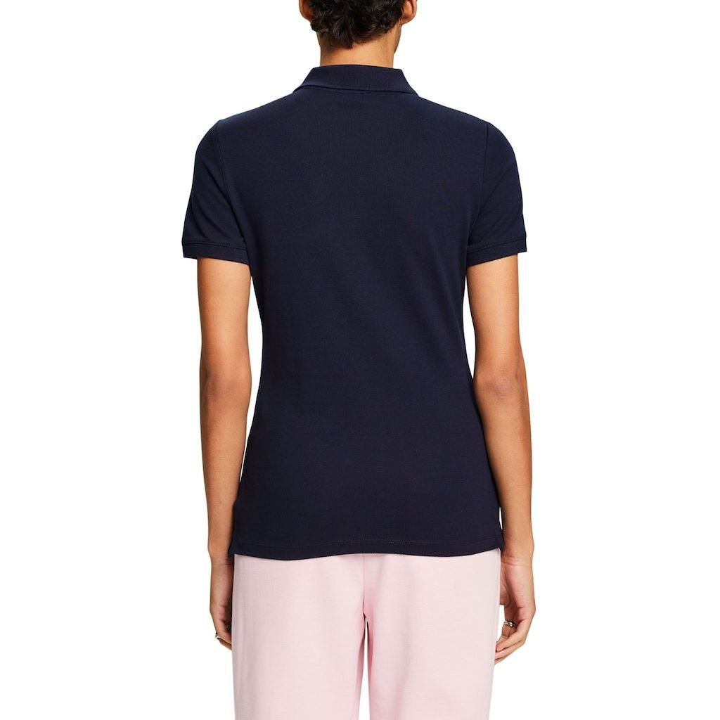 ESPRIT Marškinėliai moterims, Mėlyna, Jersey Polo Shirt 3