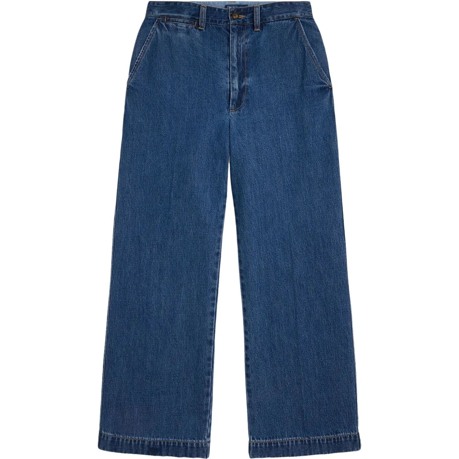 POLO RALPH LAUREN Platūs džinsai moterims, Cropped-wide leg