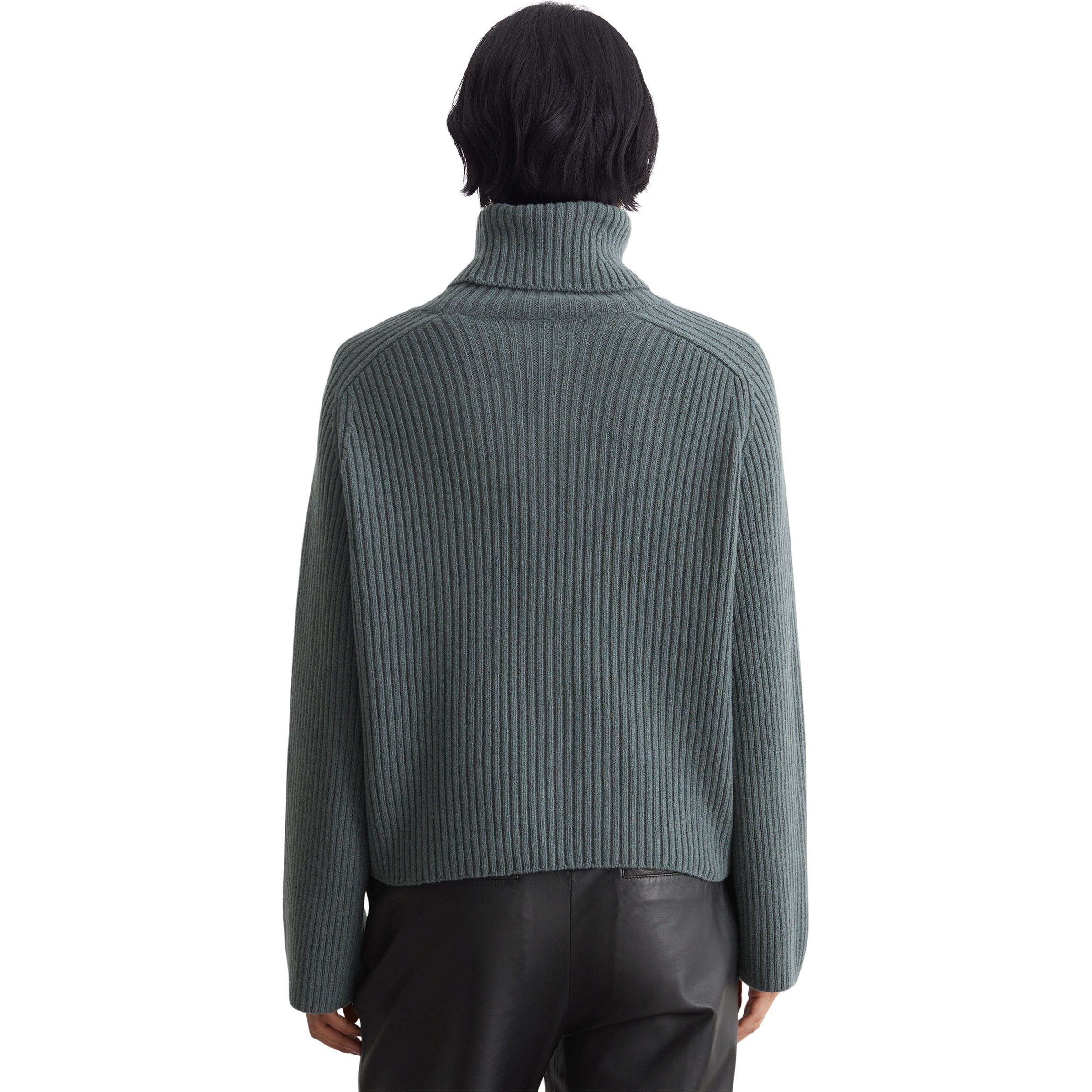 MARC O'POLO Megztinis su kaklu moterims, Žalia, Turtleneck M10621160585 3