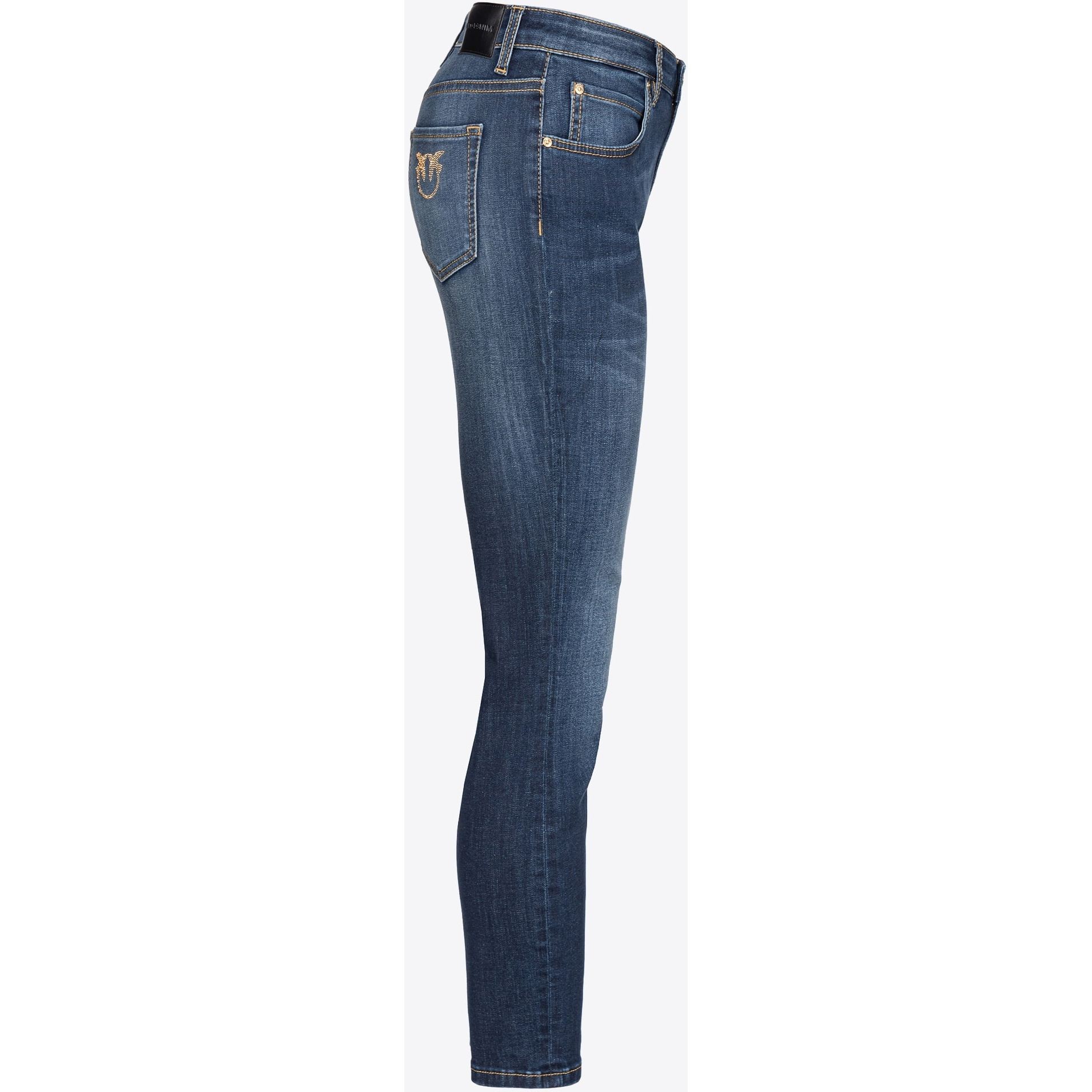 PINKO Aptempti džinsai moterims, Mėlyna, Sabrina 5 pockets 3