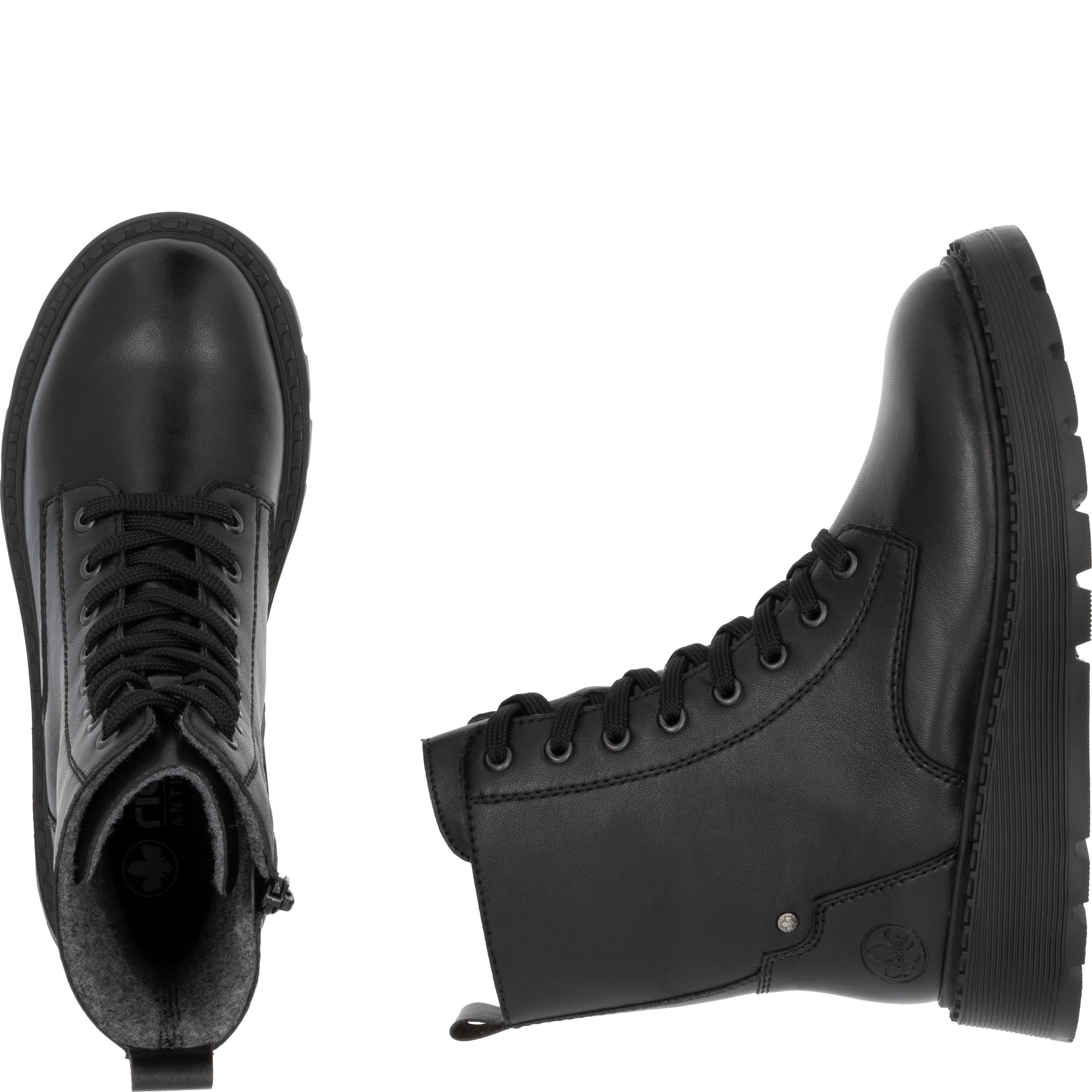 RIEKER Aulinukai moterims, Juoda, Ladies mid height boots 11